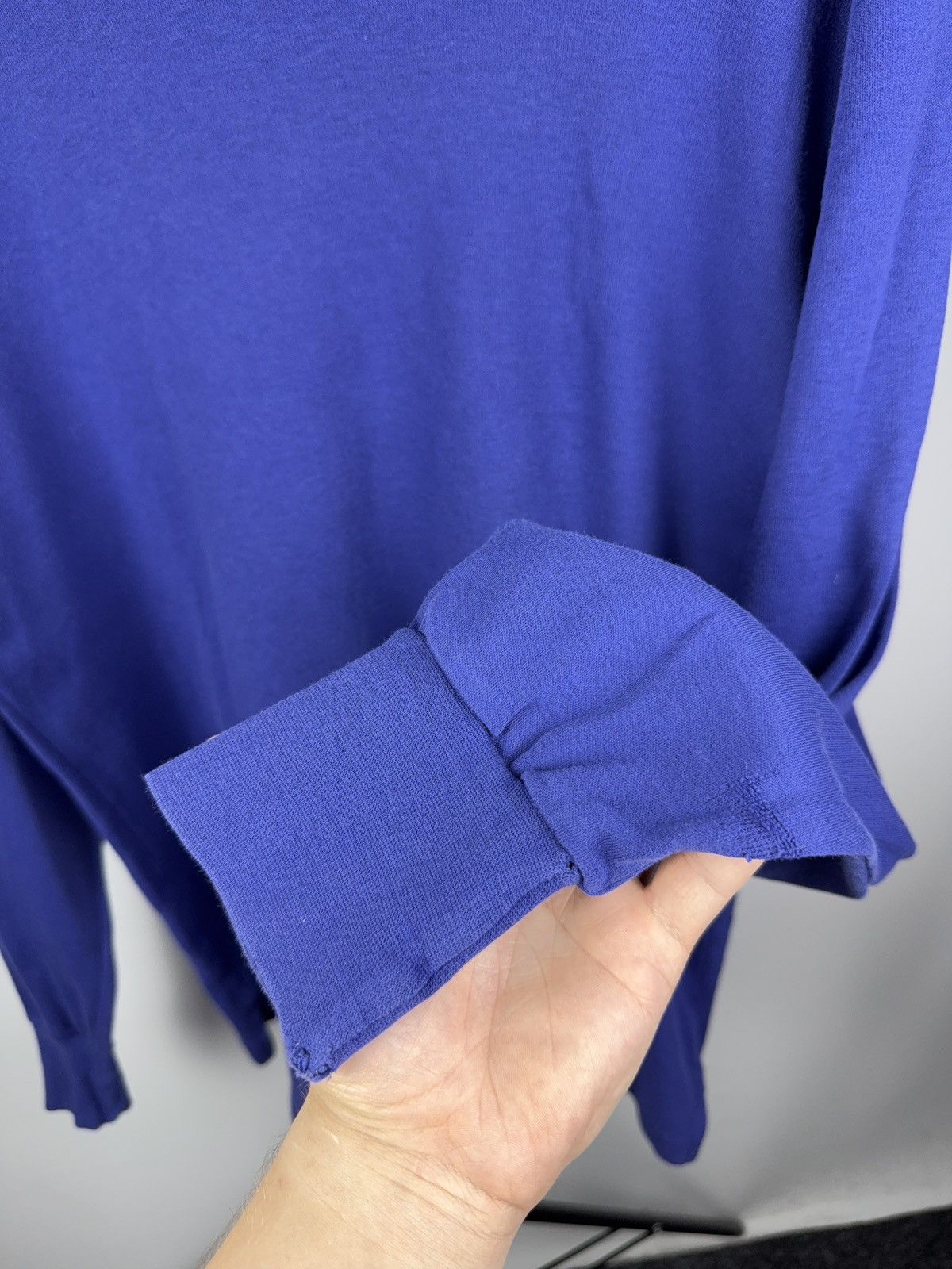 Nike × Vintage Vintage Nike Turtleneck Mock Neck Long Sleeve Blue L Size US L / EU 52-54 / 3 - 5 Thumbnail