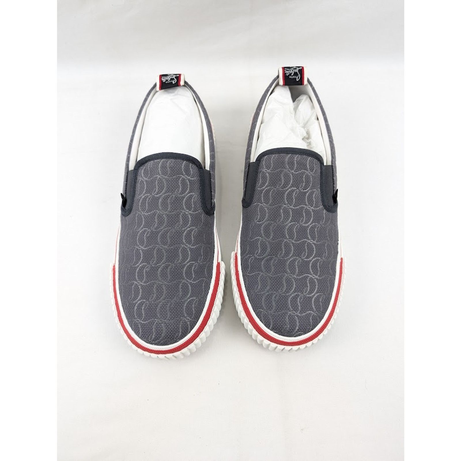 Christian Louboutin o1rshd1 Pedro Boat Flat Sneakers in Smoky Size US 12.5 / EU 45-46 - 15 Thumbnail
