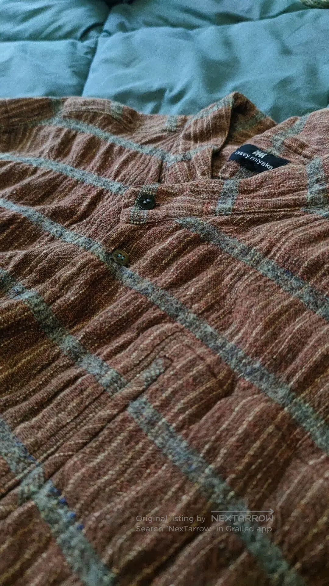 Issey Miyake Issey Miyake Archive Plaid Wool Shirt. Size US M / EU 48-50 / 2 - 6 Thumbnail