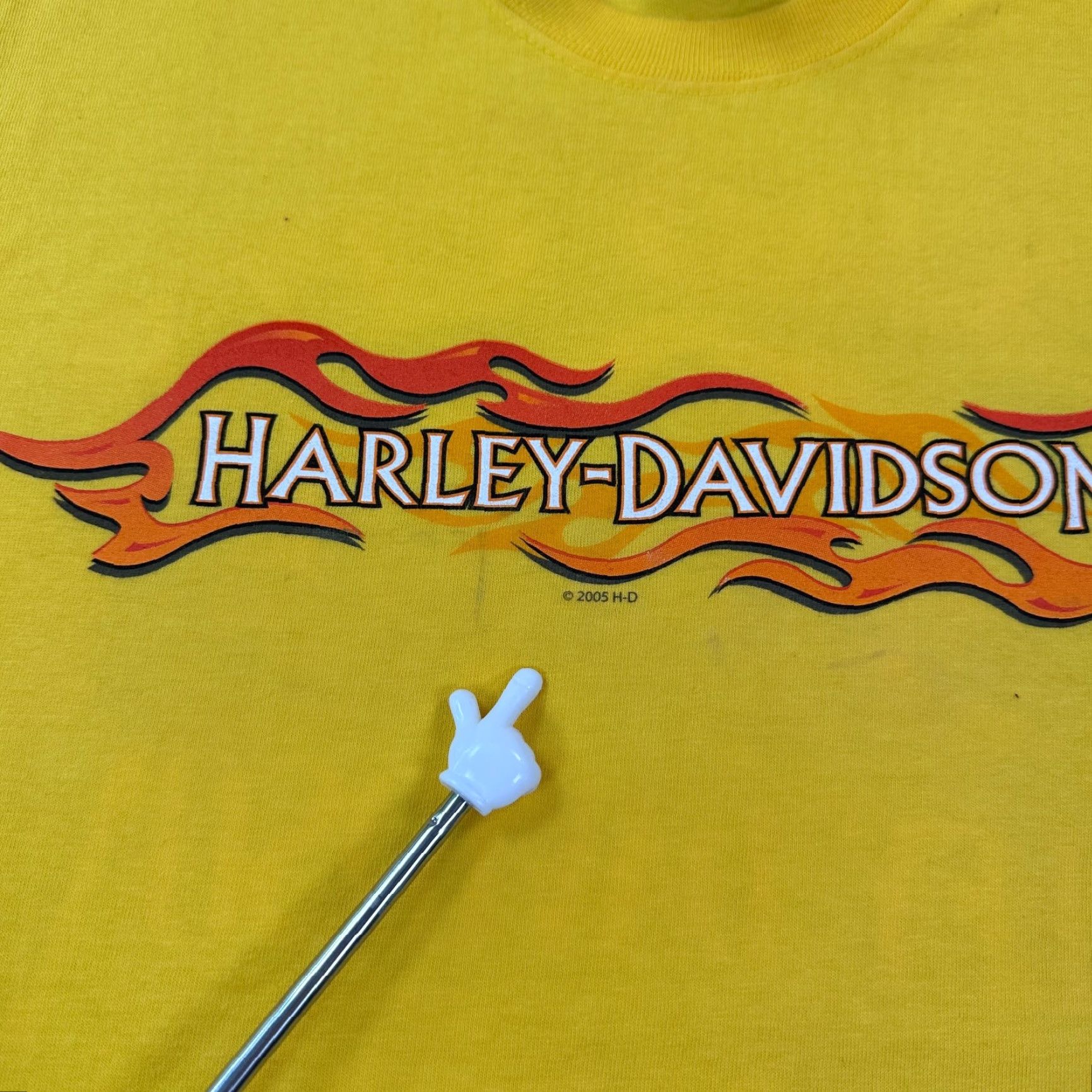 Harley Davidson Harley-Davidson T-Shirt Yellow Men's M Crew Neck Short Sleeve Graphic Print Alamo City Size US M / EU 48-50 / 2 - 6 Thumbnail