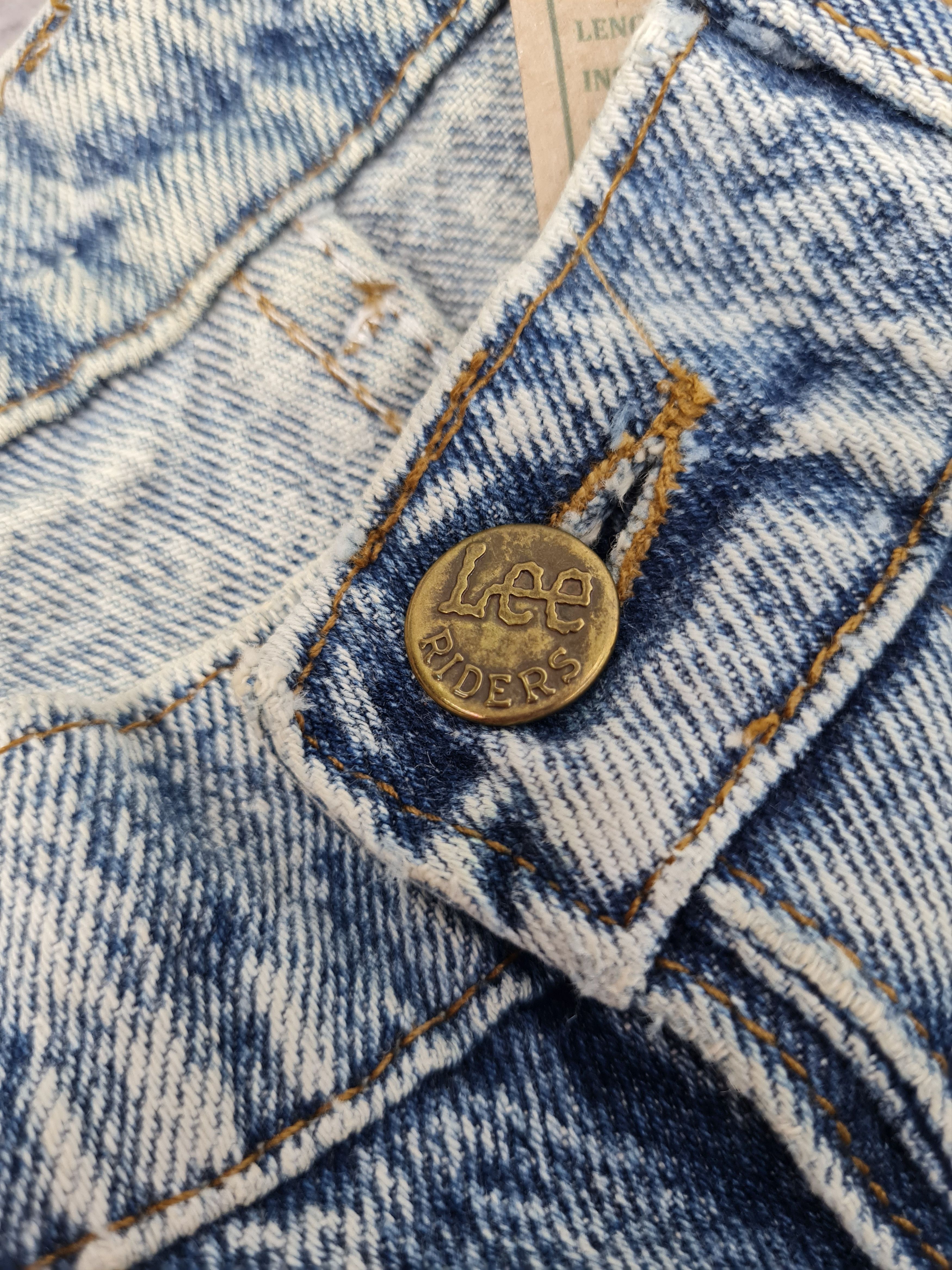 Lee Vtg 80's LEE RIDERS Acid Wash Moms Jeans 29x27 JB0123 Size 29" - 10 Thumbnail