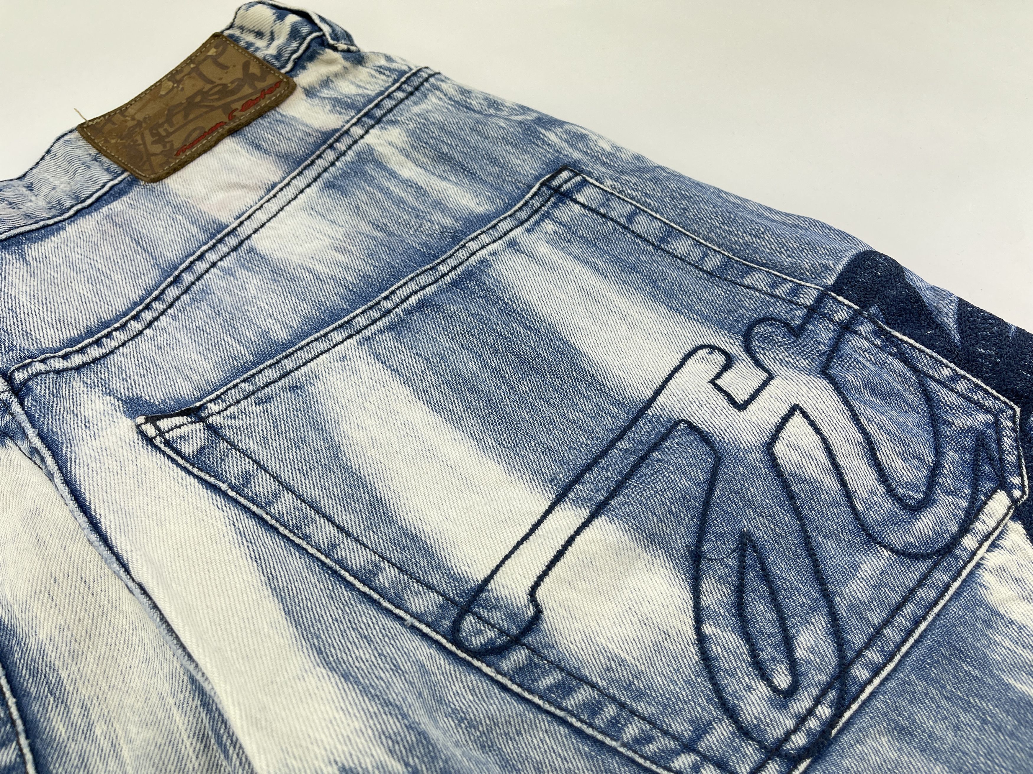 Freeman T. Porter Freeman T. Porter jeans, vintage hip hop baggy, acid wash 34 Size US 34 / EU 50 - 7 Thumbnail