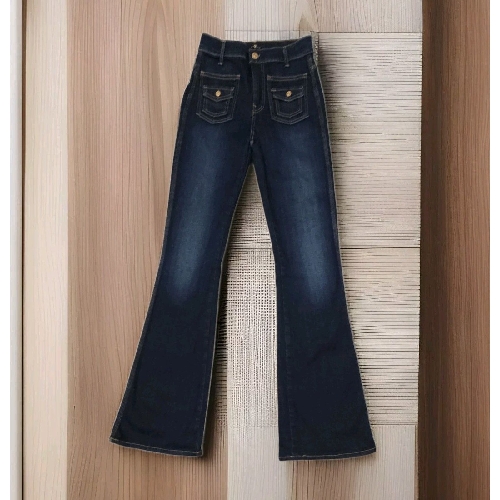 7 For All Mankind 7 For All Mankind Vintage Y2K Trouser In Vintage Runaway Size 24" / US 00 / IT 34 - 1 Thumbnail
