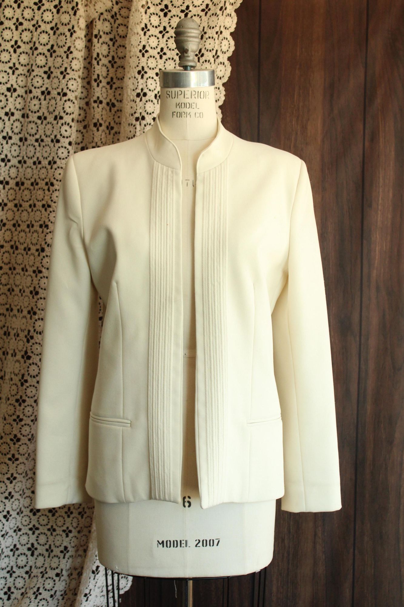 Vintage Vintage 1970s 1980s Jacket, Pykettes Womens Suit Coat, Winte Size L / US 10 / IT 46 - 2 Thumbnail