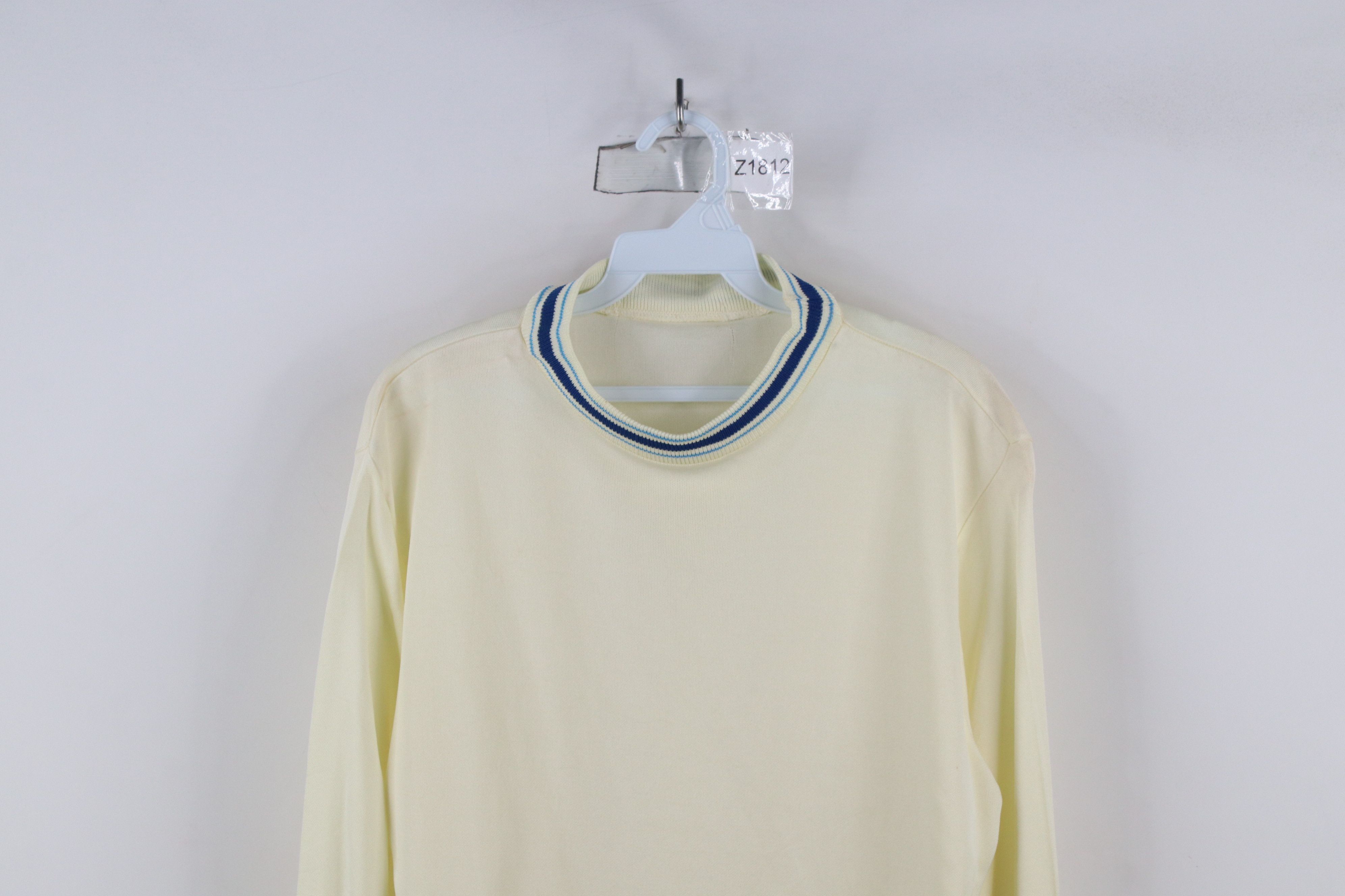 Vintage Vintage 60s 70s Streetwear Knit Long Sleeve T-Shirt Yellow Size US M / EU 48-50 / 2 - 2 Thumbnail