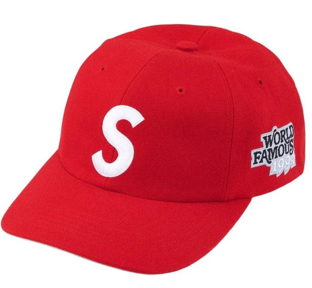 Supreme Supreme World Famous S Logo 6 Panel Red Size ONE SIZE - 4 Thumbnail
