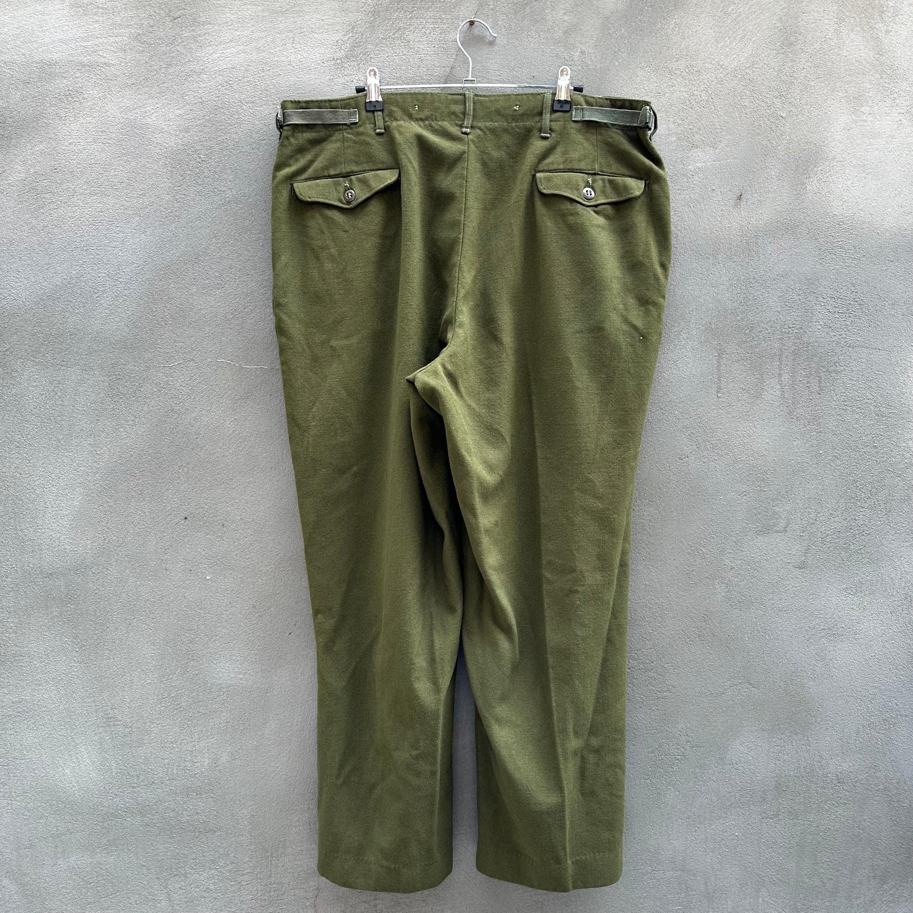 Vintage 50's US Military Wool Field Pants Size US 36 / EU 52 - 2 Thumbnail