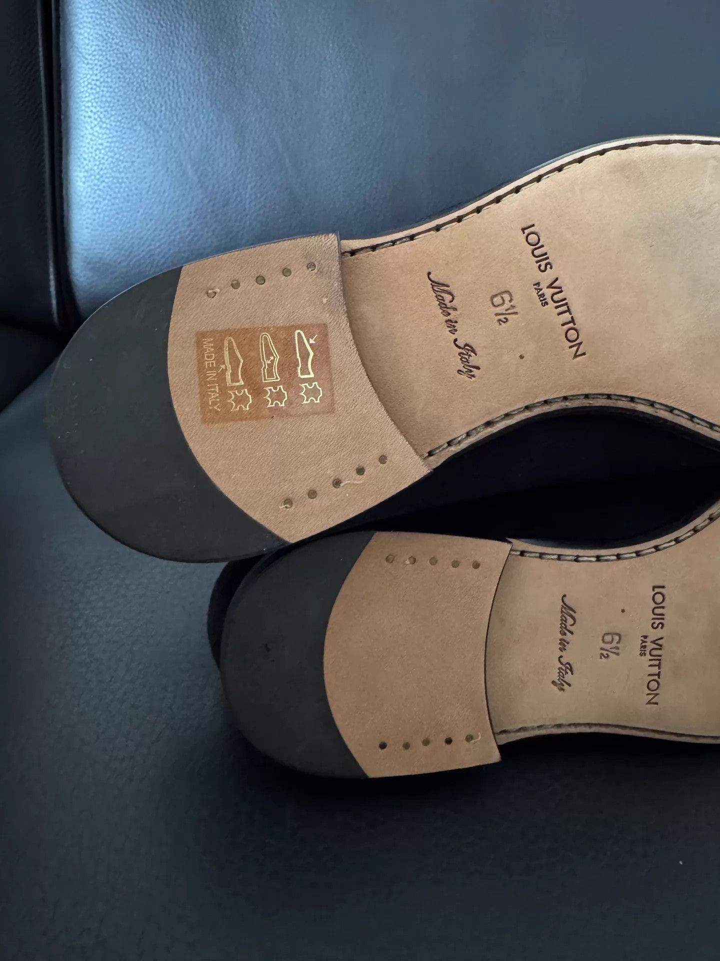 Louis Vuitton LV Deerskin Big Logo Men's Loafers 6.5UK/40.5EU Size US 7.5 / EU 40-41 - 8 Thumbnail