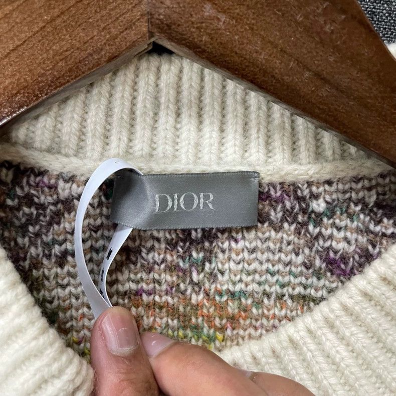 Dior Dior Yellow dazzling full logo sweater Size US M / EU 48-50 / 2 - 5 Thumbnail