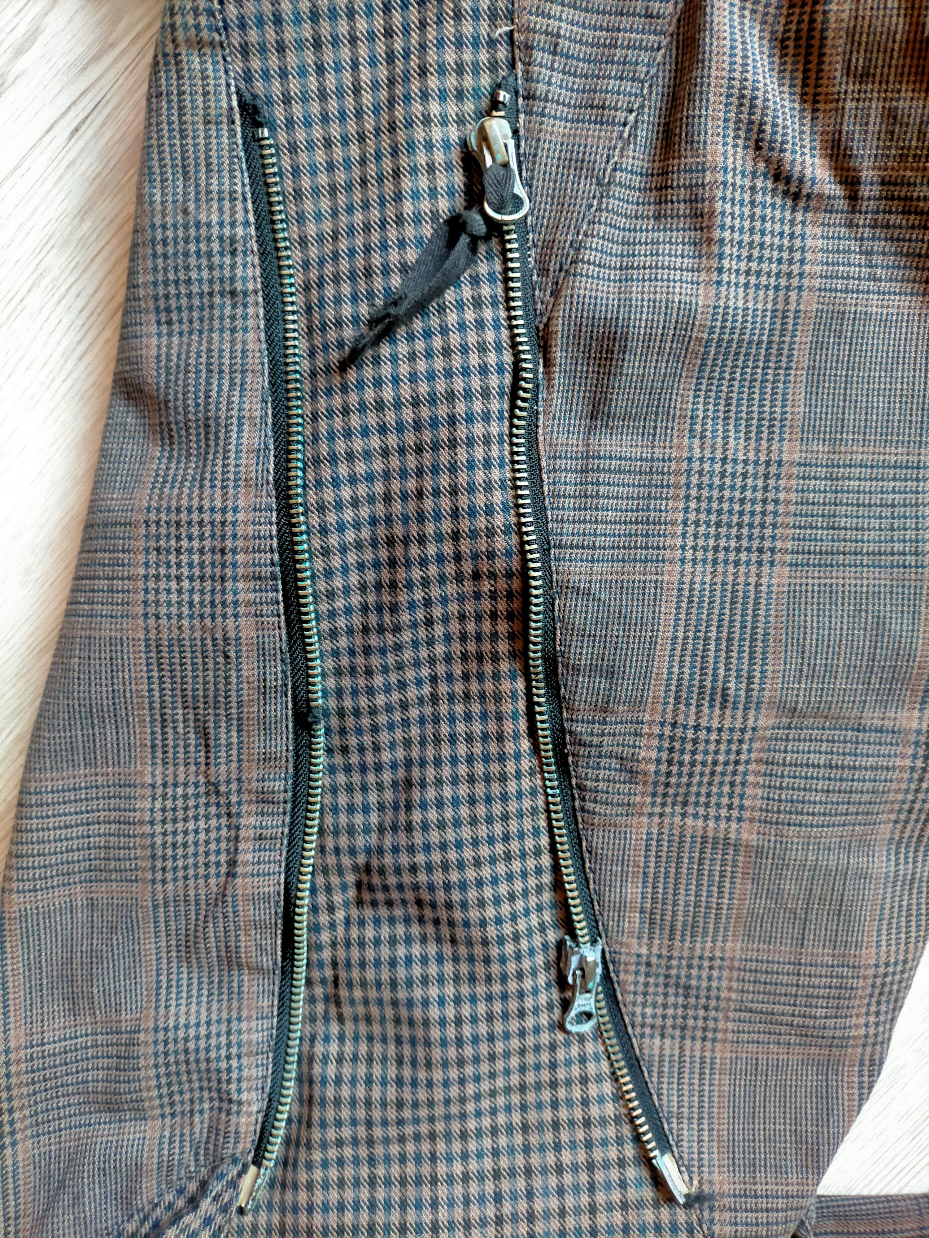 Final Home Final Home Japan Check Patchwork Zipped Trouser Pants Size US 36 / EU 52 - 16 Thumbnail