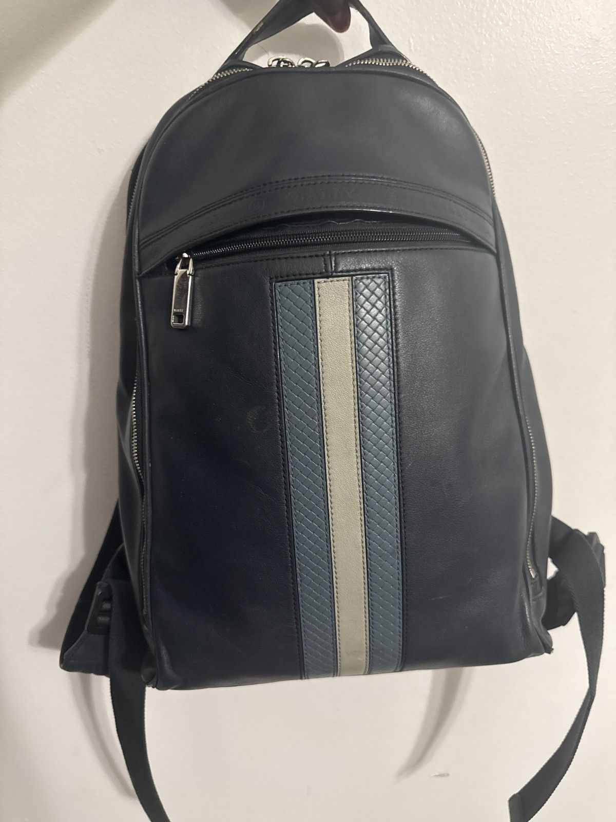 Bally Bally Men’s Signature Striped Backpack Size ONE SIZE - 1 Thumbnail