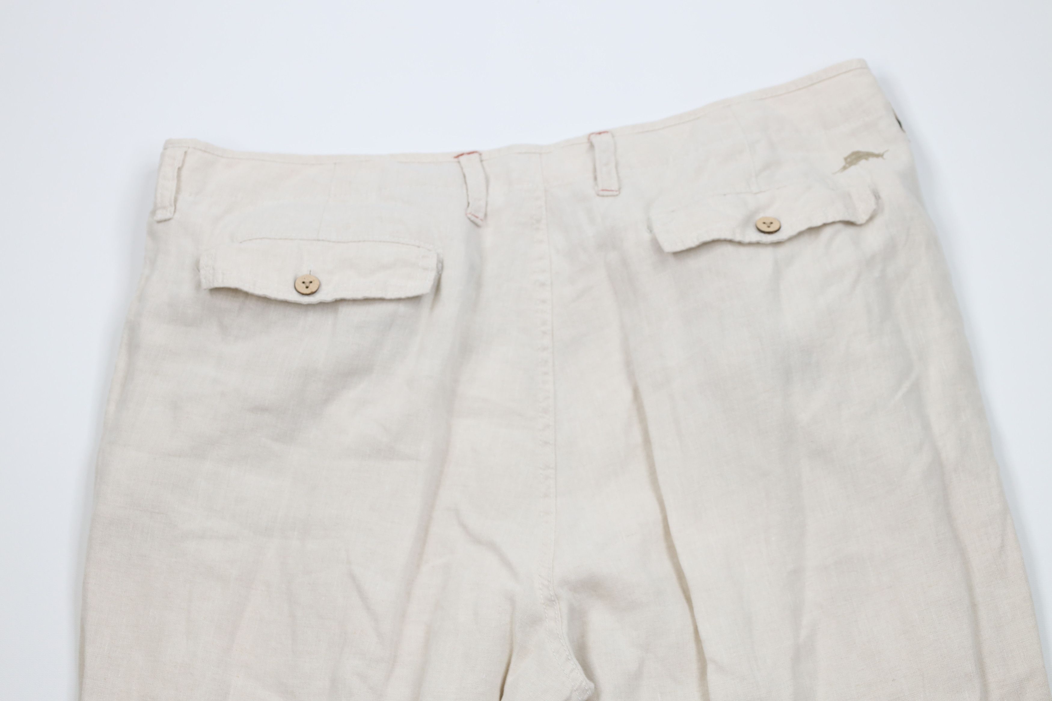 Tommy Bahama Vintage Tommy Bahama Linen Wide Leg Beach Harem Pants Beige Size US 38 / EU 54 - 11 Thumbnail