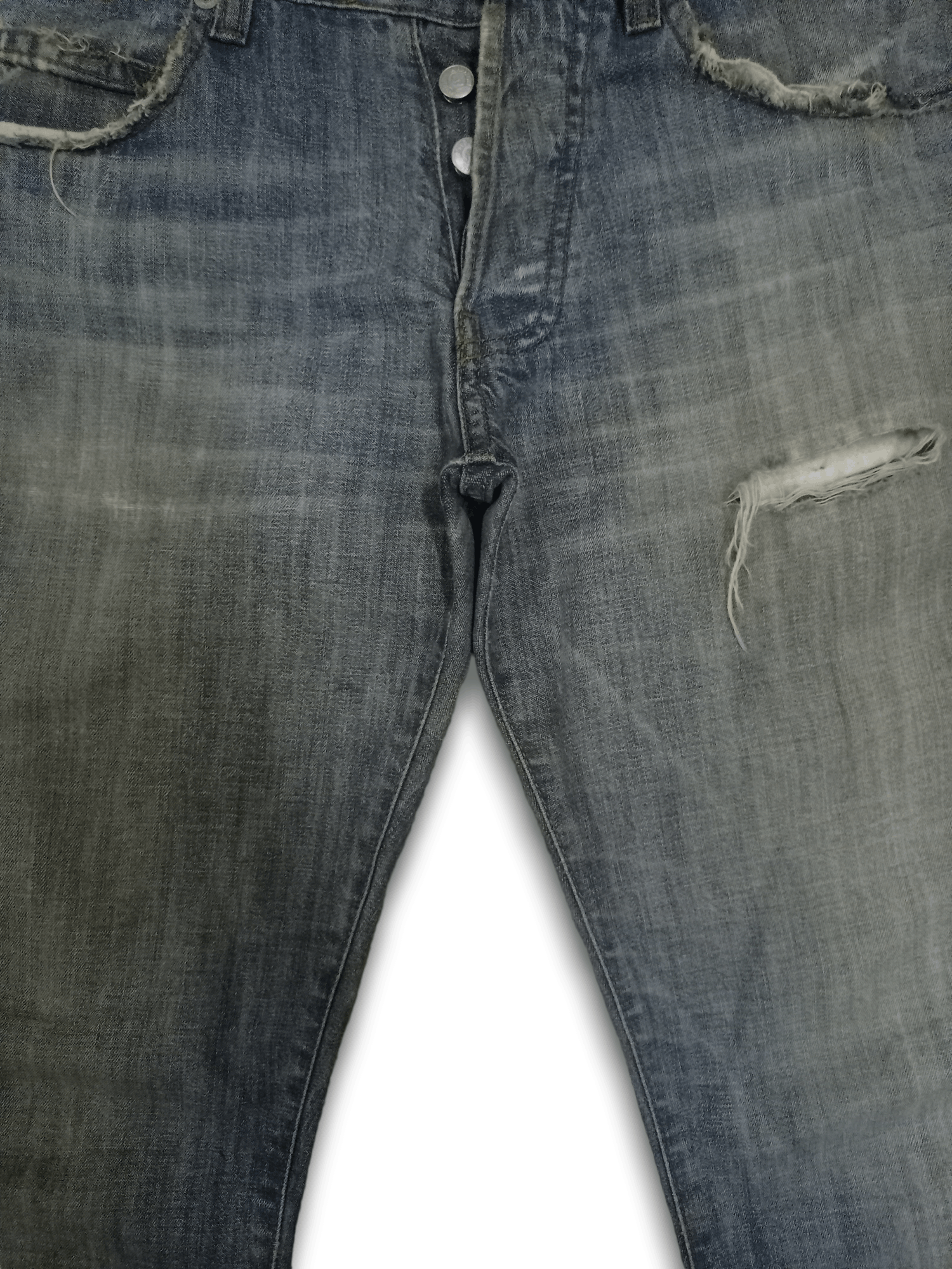 Armani Vintage Armani Distressed Flare Jeans Size US 30 / EU 46 - 8 Thumbnail