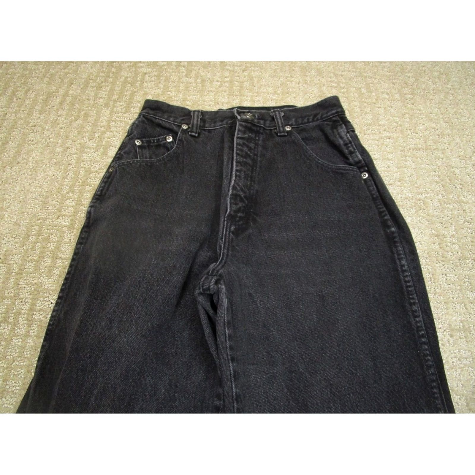 Wrangler VINTAGE Wrangler Jeans Women 10 Black Bareback High Rise Straight 90s USA Jeans Size 32" / US 10 / IT 46 - 2 Thumbnail