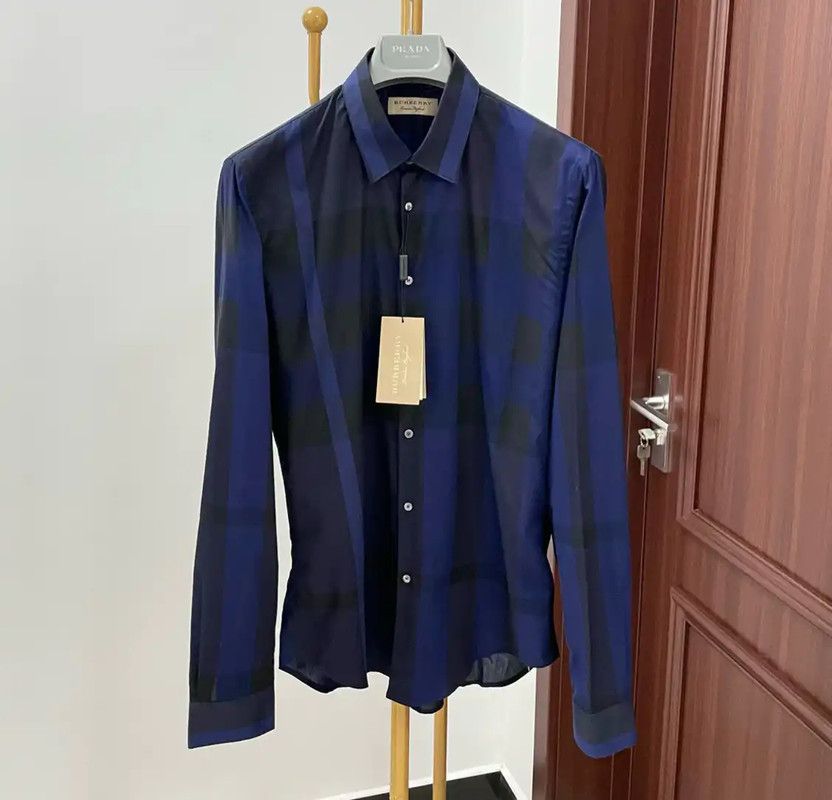 Burberry Burberry Multicolor Cotton Men's Shirt Size US M / EU 48-50 / 2 - 1 Thumbnail