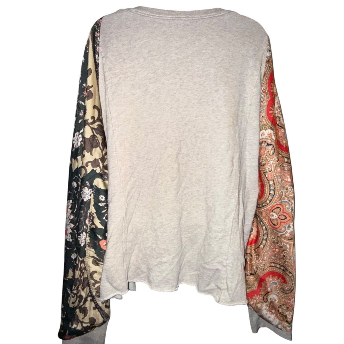 Free People Free People Vintage Affair floral satin sleeve pullover top Size L / US 10 / IT 46 - 11 Thumbnail