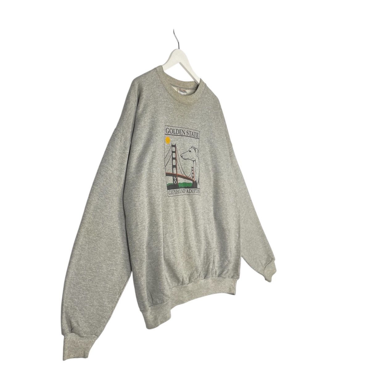 Designer × Vintage Vintage Hoodie/sweater golden state- gray Size US XL / EU 56 / 4 - 3 Thumbnail