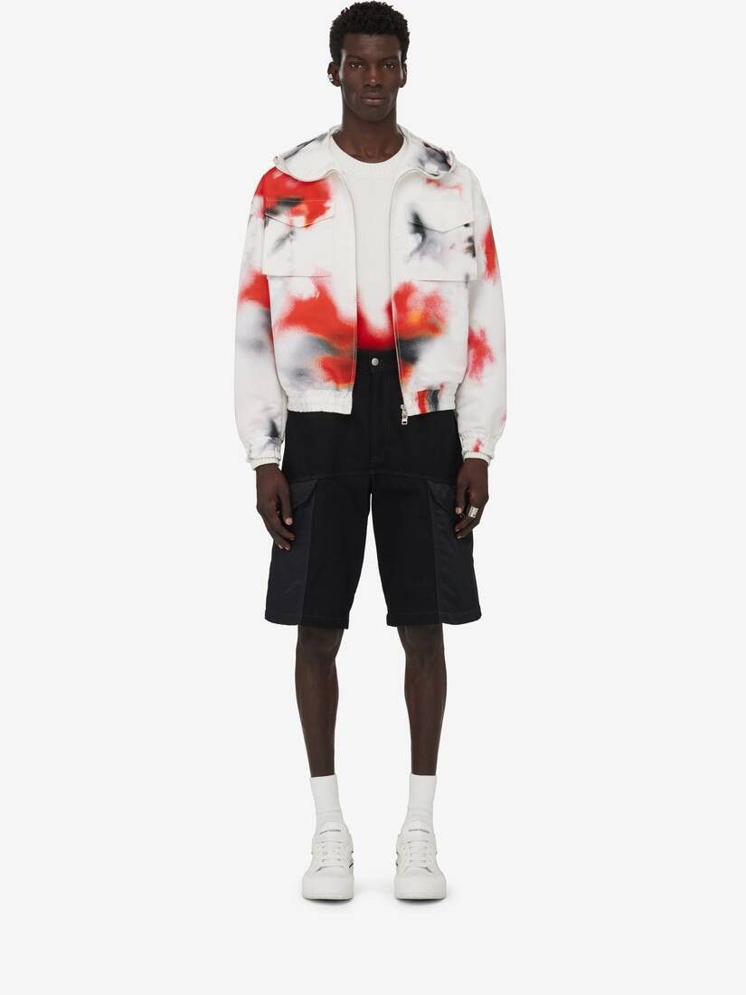 Alexander McQueen o1w1db10725 Obscured Flower Windbreaker Jacket in Multicolor Size US M / EU 48-50 / 2 - 2 Thumbnail