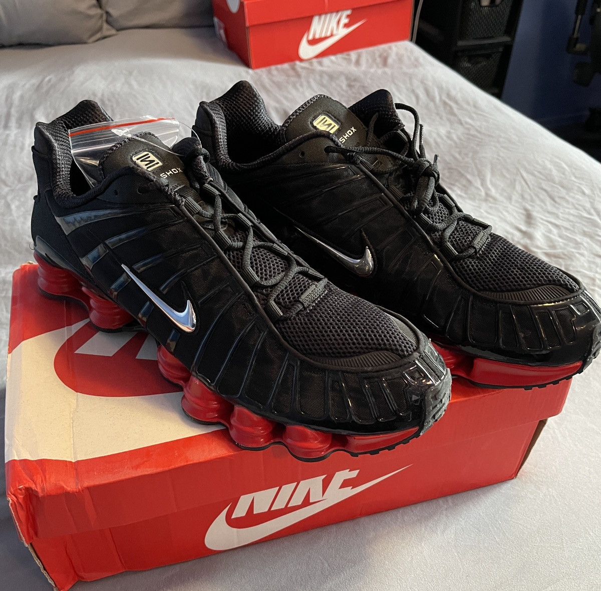 Nike Shox TL x Skepta Black/Red US 15 [CI0987-001]
