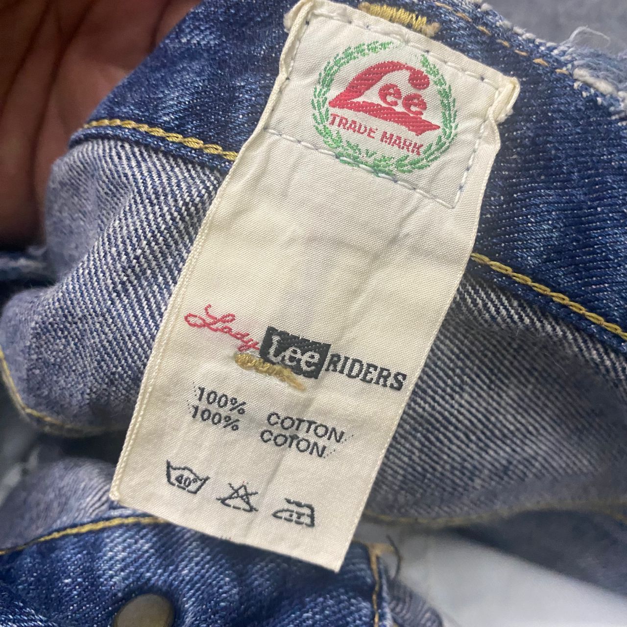 If Six Was Nine 💥Flare💥Vintage Lee Riders Lady Denim Size 32" / US 10 / IT 46 - 20 Thumbnail