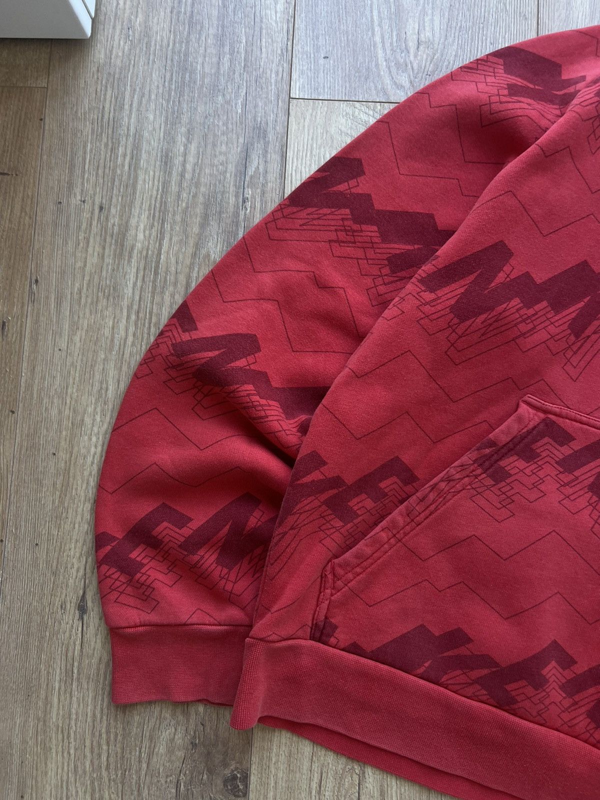 Nike 00’s NIKE MONOGRAM Y2K RARE BOXY HOODIE SWOOSH LOGO Size US S / EU 44-46 / 1 - 4 Thumbnail