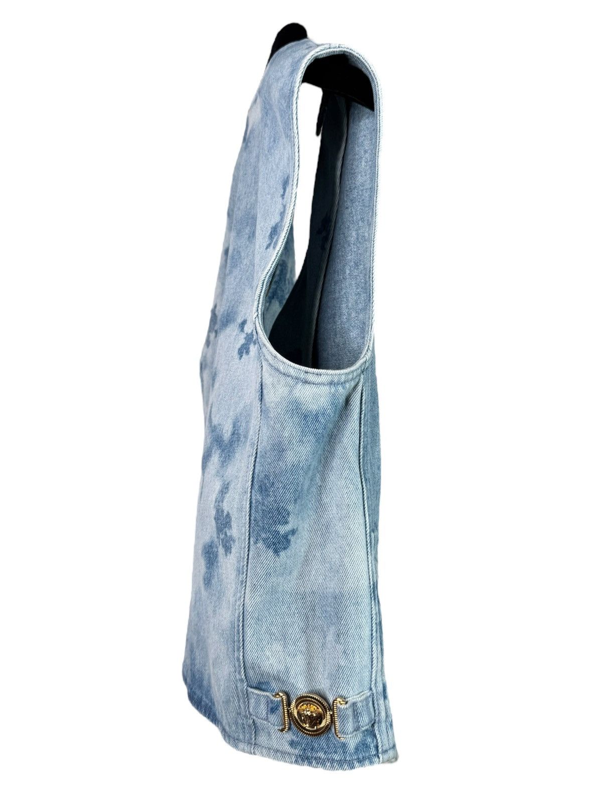 Versace Versace Men’s Denim Vest with Medusa Details Size 48 Size US M / EU 48-50 / 2 - 8 Thumbnail