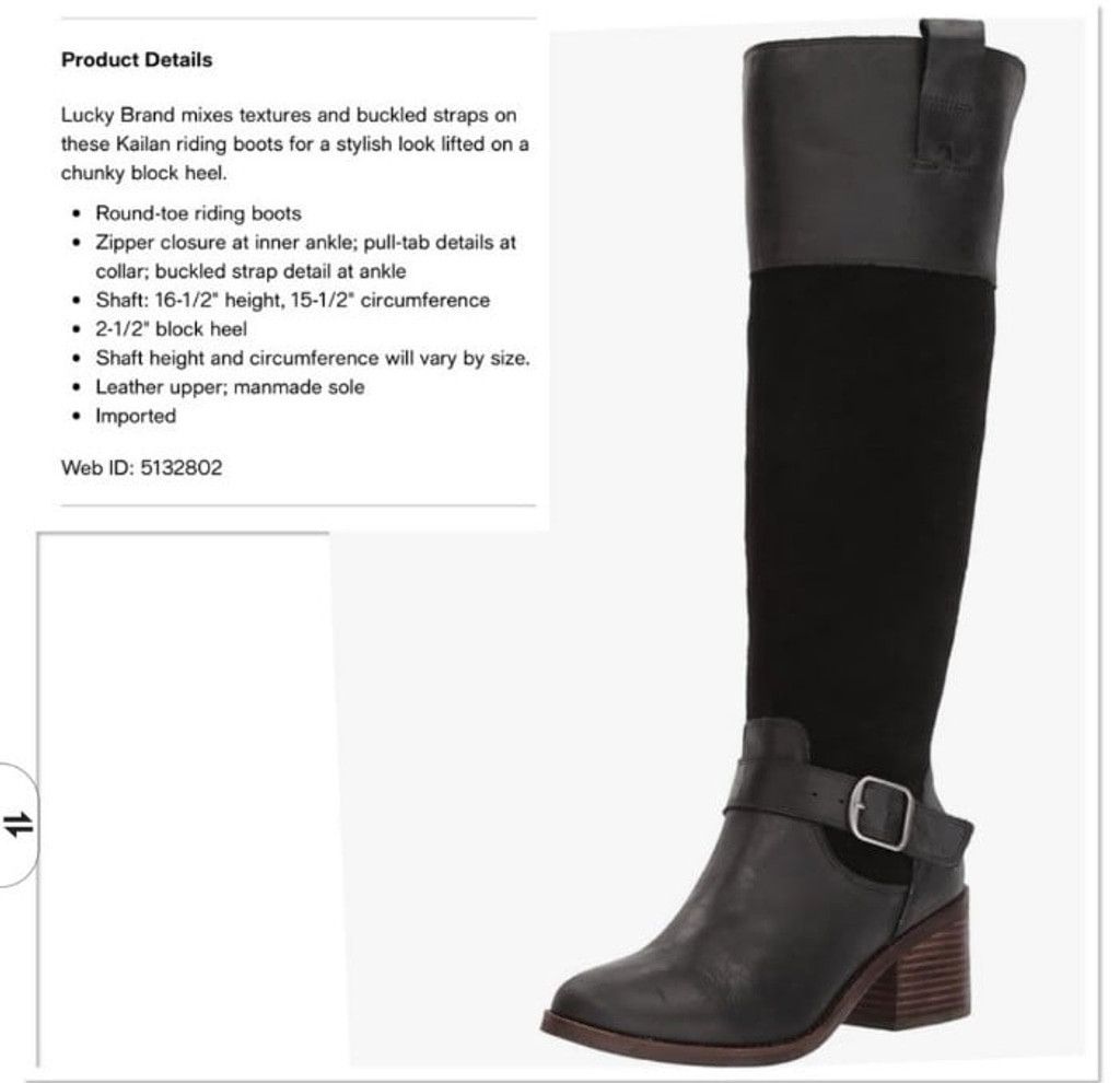 Lucky Brand Lucky Brand Kailan Riding Boots Size 8.5M Size US 8.5 / IT 38.5 - 9 Thumbnail