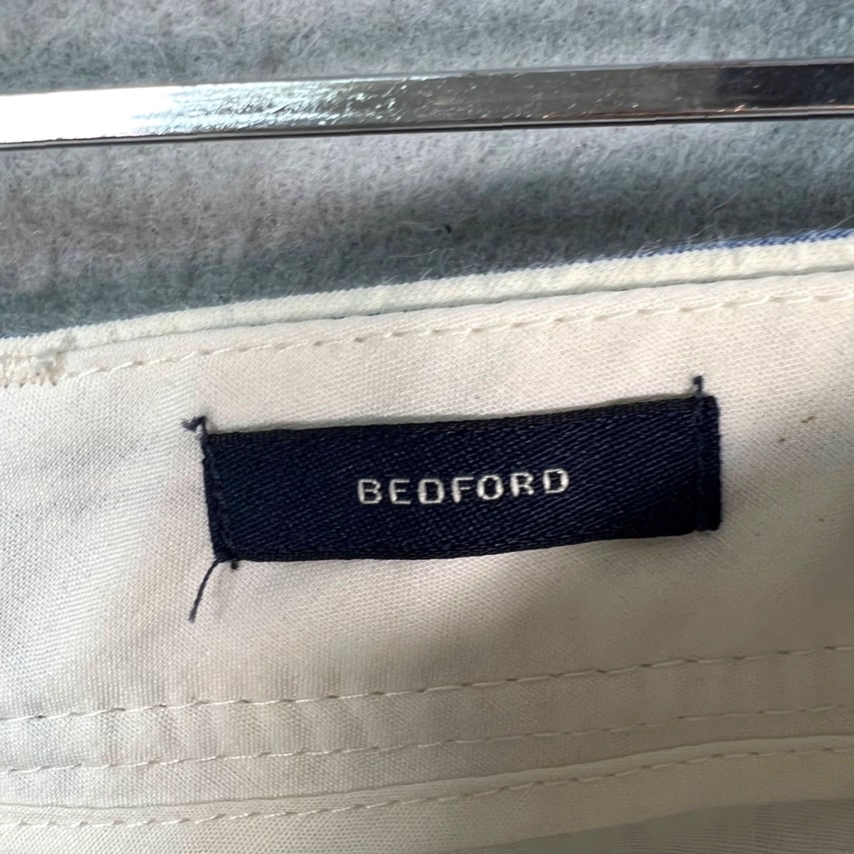 J.Crew J. Crew Bedford Mens Size 32 Striped Chino Pants 100% Cotton Casual Business Blue Cotton Flat Front Pockets 28 Inseam Jeans, Pants, or Chinos? Size US 32 / EU 48 - 4 Thumbnail
