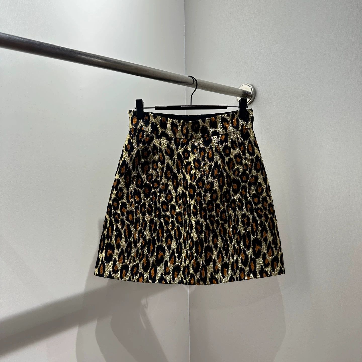 Miu Miu MIU MIU leopard print wool skirt 38 mar445 Size 26" / US 2 / IT 38 - 2 Thumbnail