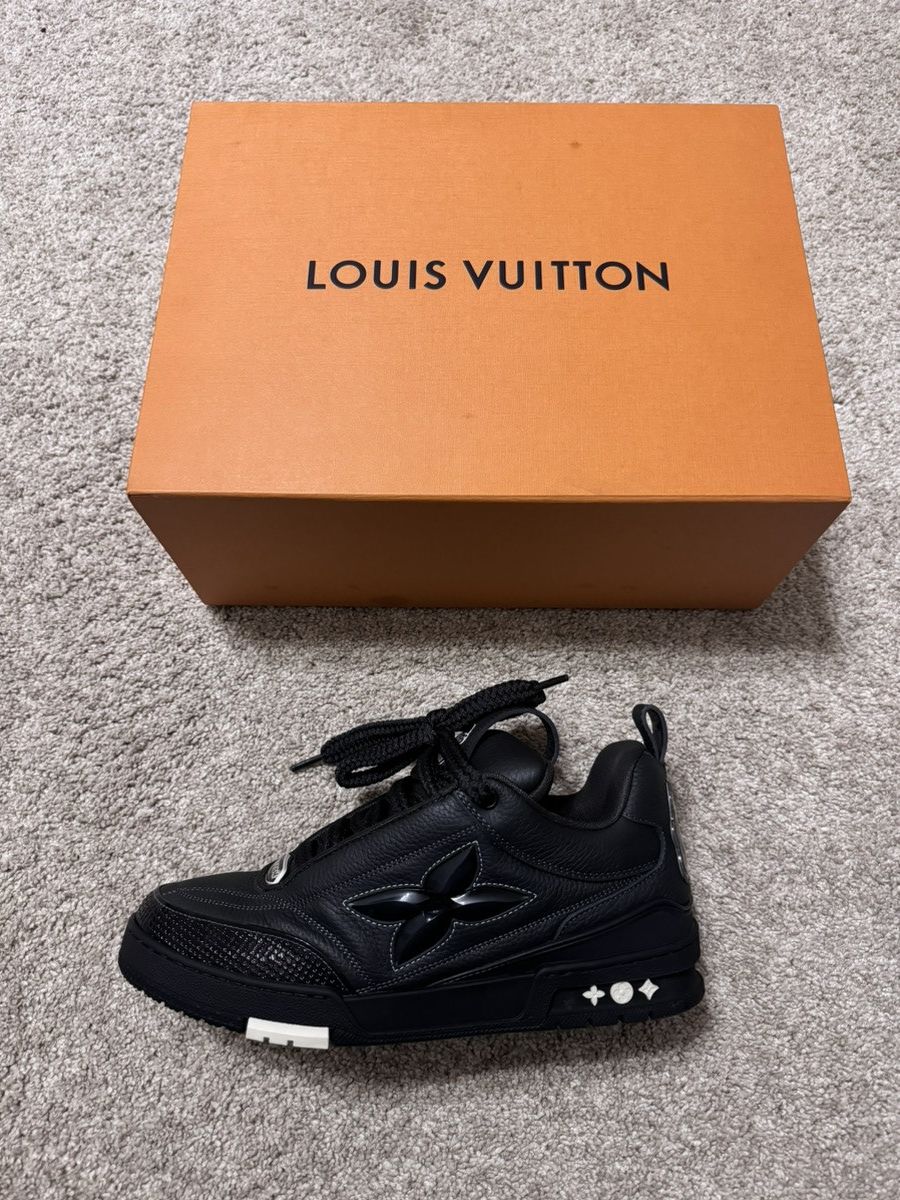 Louis Vuitton BLACK LV SKATE SNEAKER Size US 8 / EU 41 - 5 Thumbnail