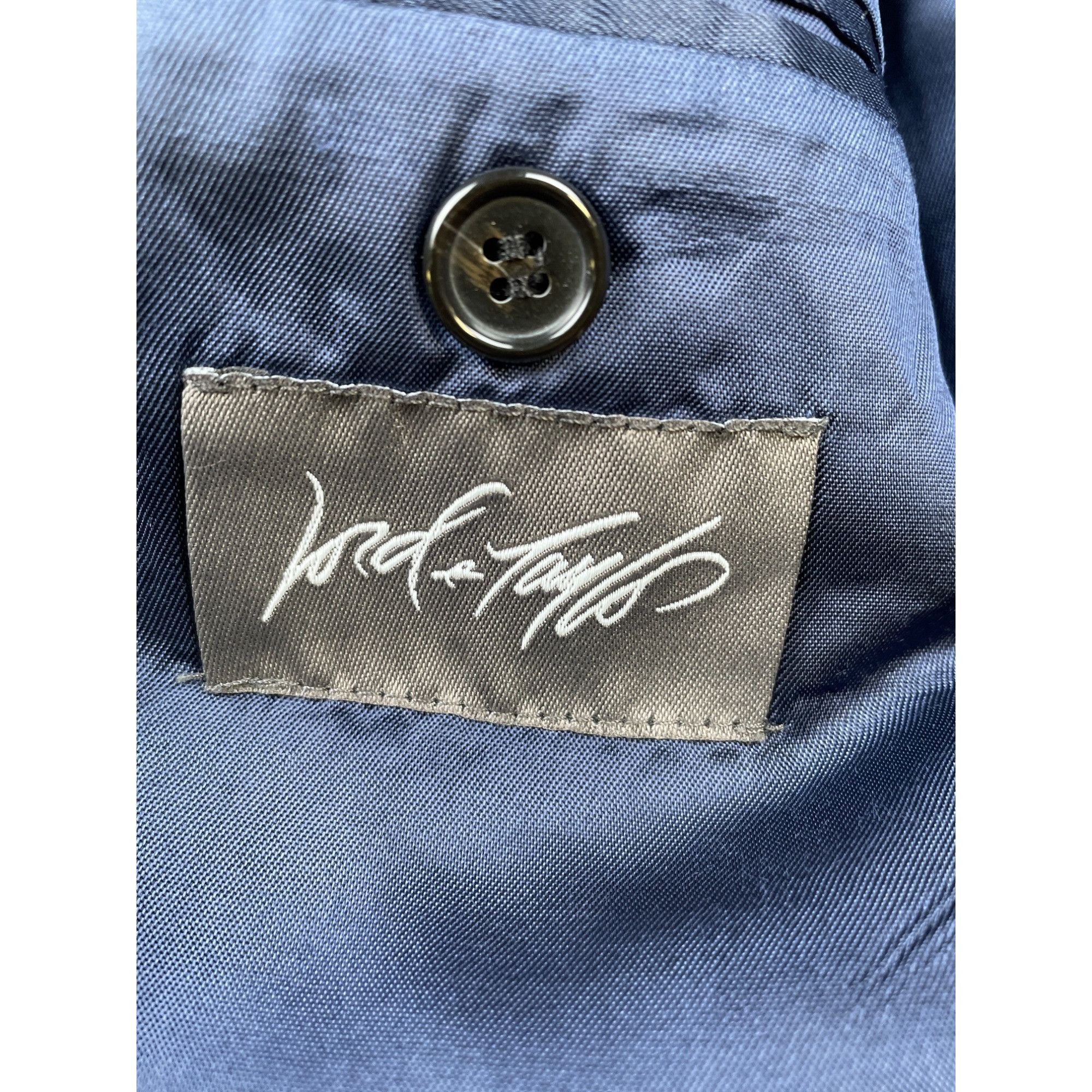Ralph Lauren Ralph Lauren Black Label Lord & Taylor Blue Suit Jacket/Blaz Size 44L - 7 Thumbnail