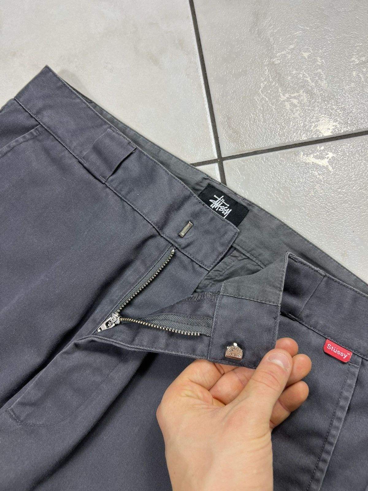 Stussy Vintage 90s Stussy y2k skate workwear baggy casual pants Size US 32 / EU 48 - 10 Thumbnail