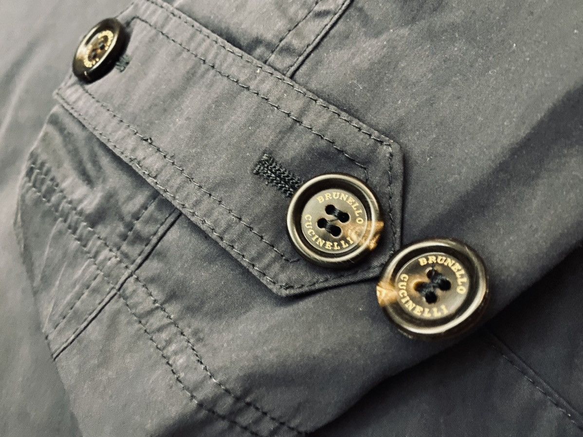 Brunello Cucinelli Brunello Cucinelli 🇮🇹 Blue Techno belted Macintosh Coat L NEW Size US L / EU 52-54 / 3 - 7 Thumbnail