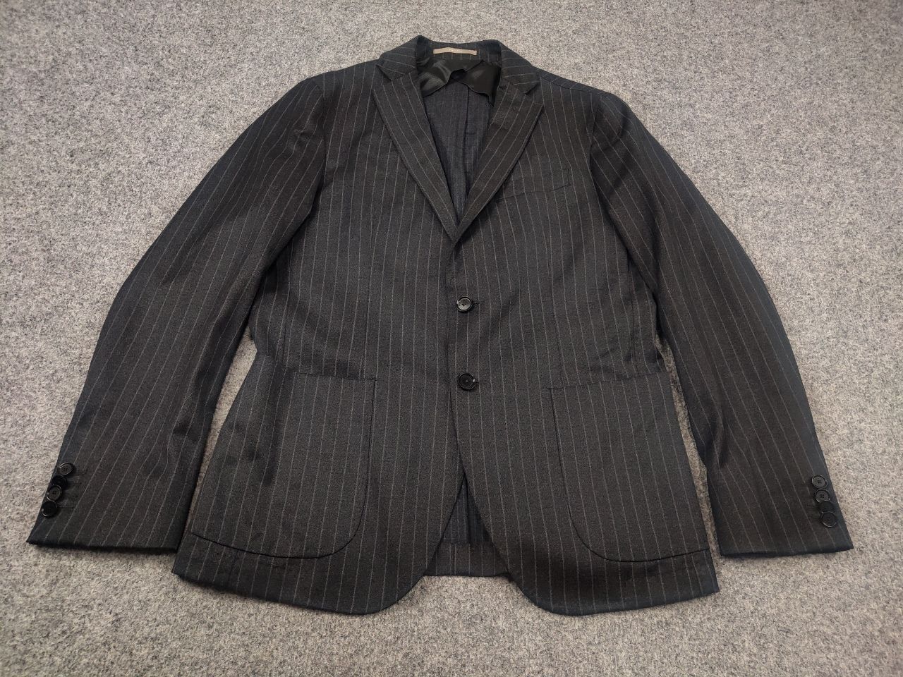 Paoloni Paoloni Quarantotto Reda Striped Unlined Blazer Pants Suit Size 48R - 3 Thumbnail