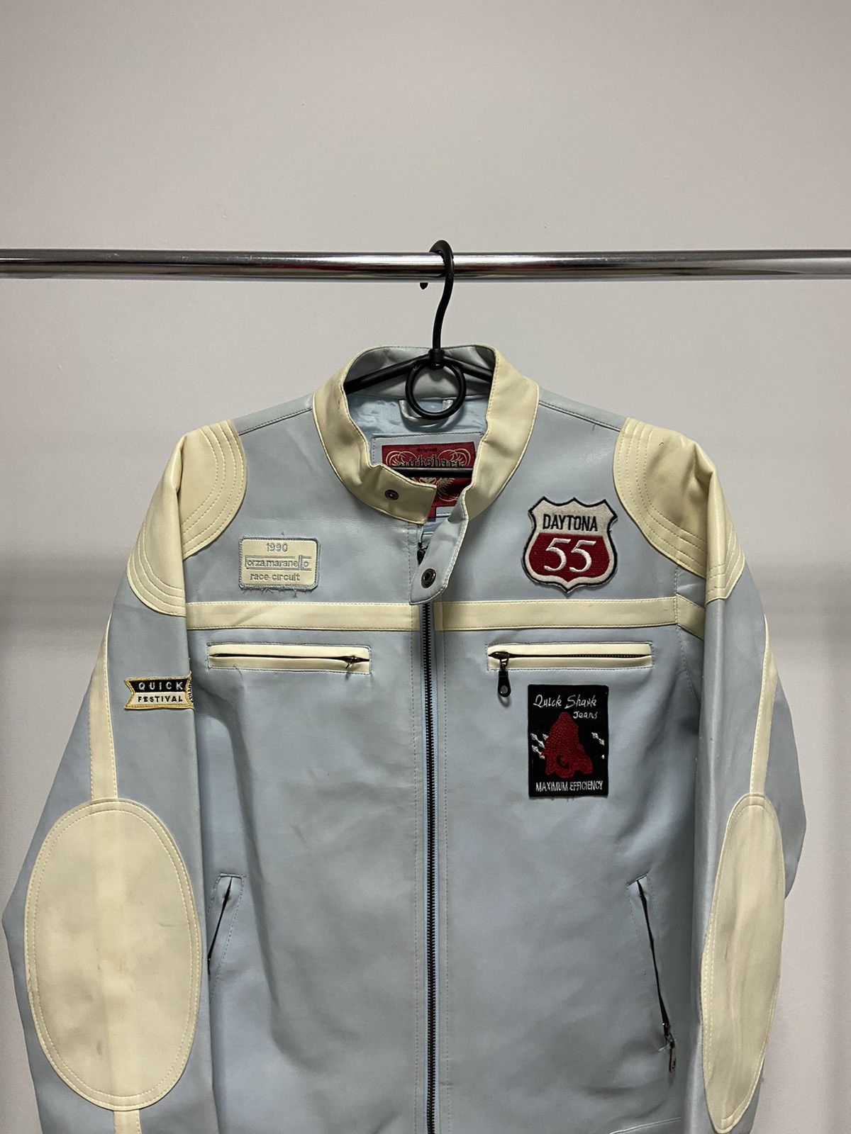 NASCAR × Vintage Quickshark Racing leather Jacket Vintage nascar Size US L / EU 52-54 / 3 - 4 Thumbnail