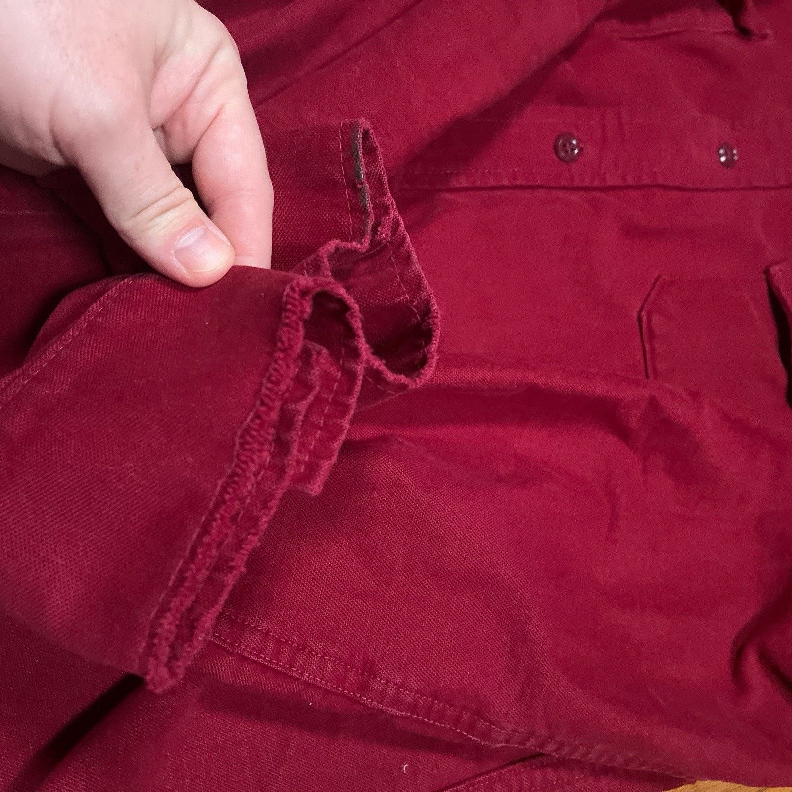 Orvis VTG Orvis Shirt Red Chamois Button Workwear Distressing 90s Size US L / EU 52-54 / 3 - 9 Thumbnail