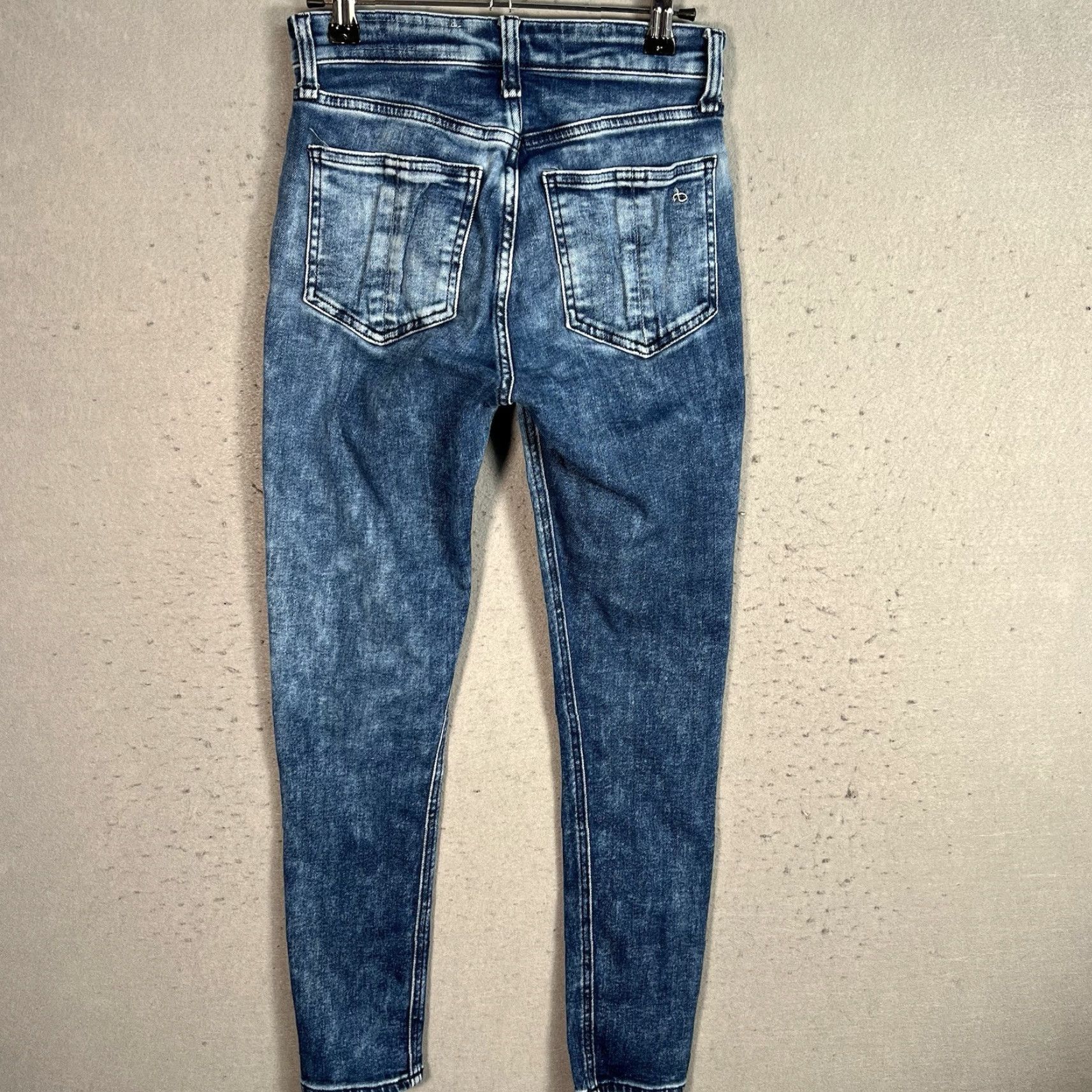 Rag & Bone rag & bone Jeans Women’s Nina High Rise Ankle Skinny Denim Acid Wash 24x26 26 24X26 Size 42" / US 20 - 2 Thumbnail