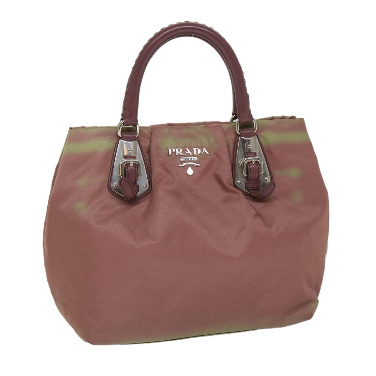 Prada PRADA Hand Bag Nylon Pink Size ONE SIZE - 1 Thumbnail