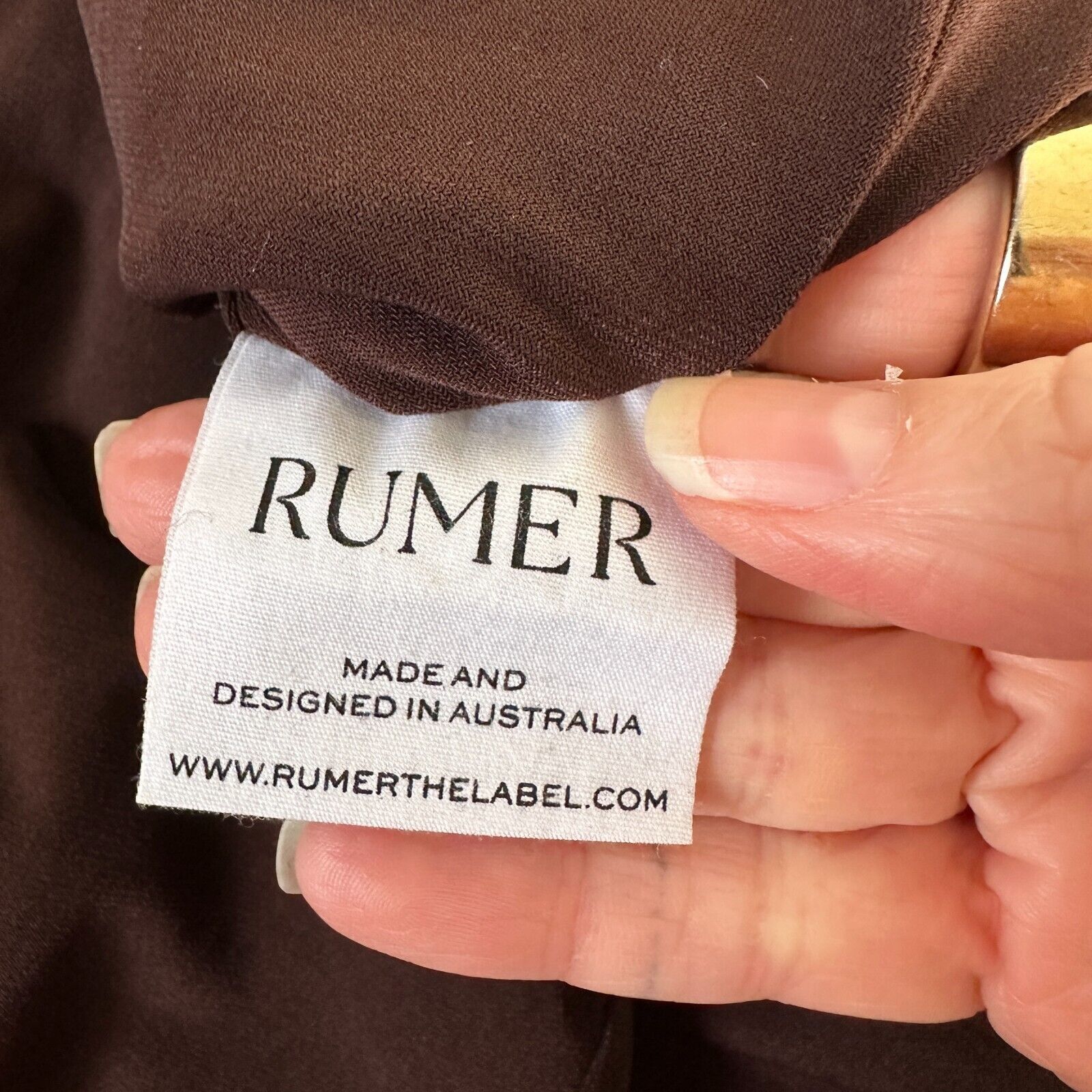 Other Rumer The Label Brown Ribbed Oasis Bandeau Cut Outs Maxi S Size S / US 4 / IT 40 - 12 Thumbnail