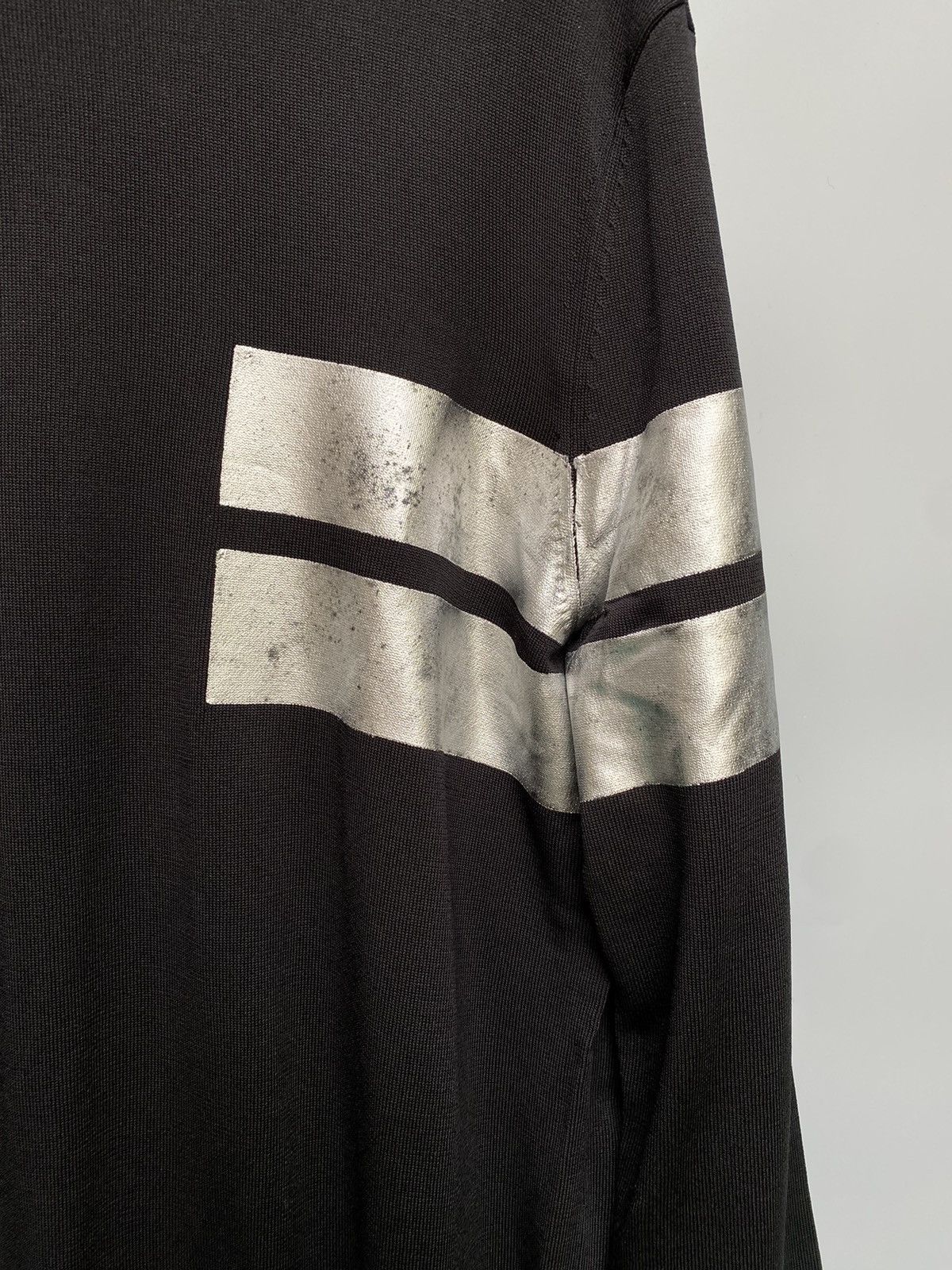Neil Barrett Metallic Stripe Knit Sweater Size US S / EU 44-46 / 1 - 5 Thumbnail