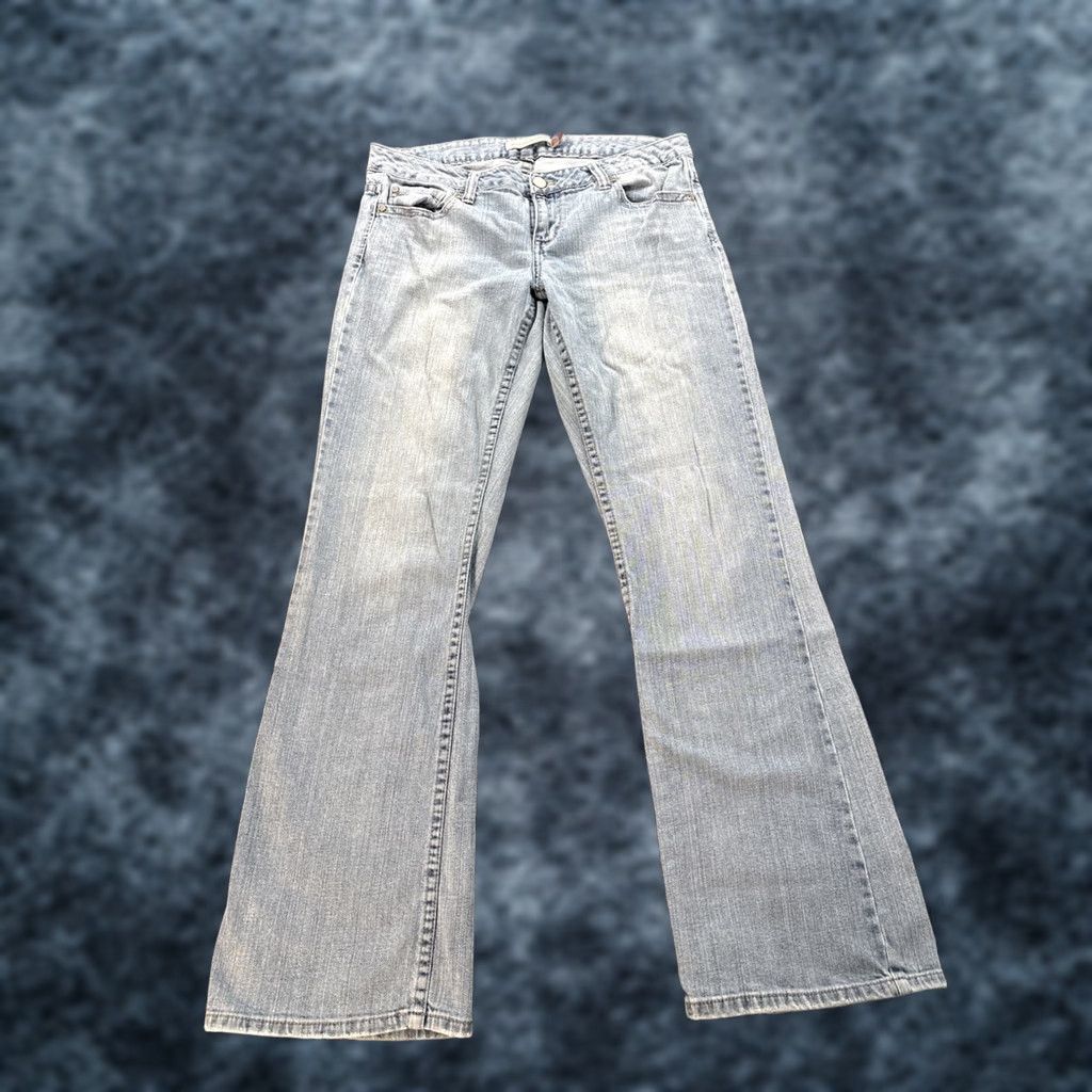 Vintage VINTAGE Aéropostale Jeans Womens 14 Tall Skinny Light Wash 34x33 Blue Flare Hailey 90s Womens Size 36" / US 14 / IT 50 - 1 Thumbnail