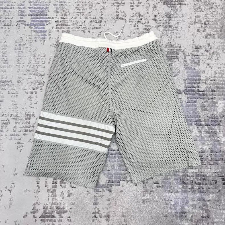 Thom Browne Thom Browne size 3 Mesh leisure sports shorts, gray Size US 33 - 2 Thumbnail