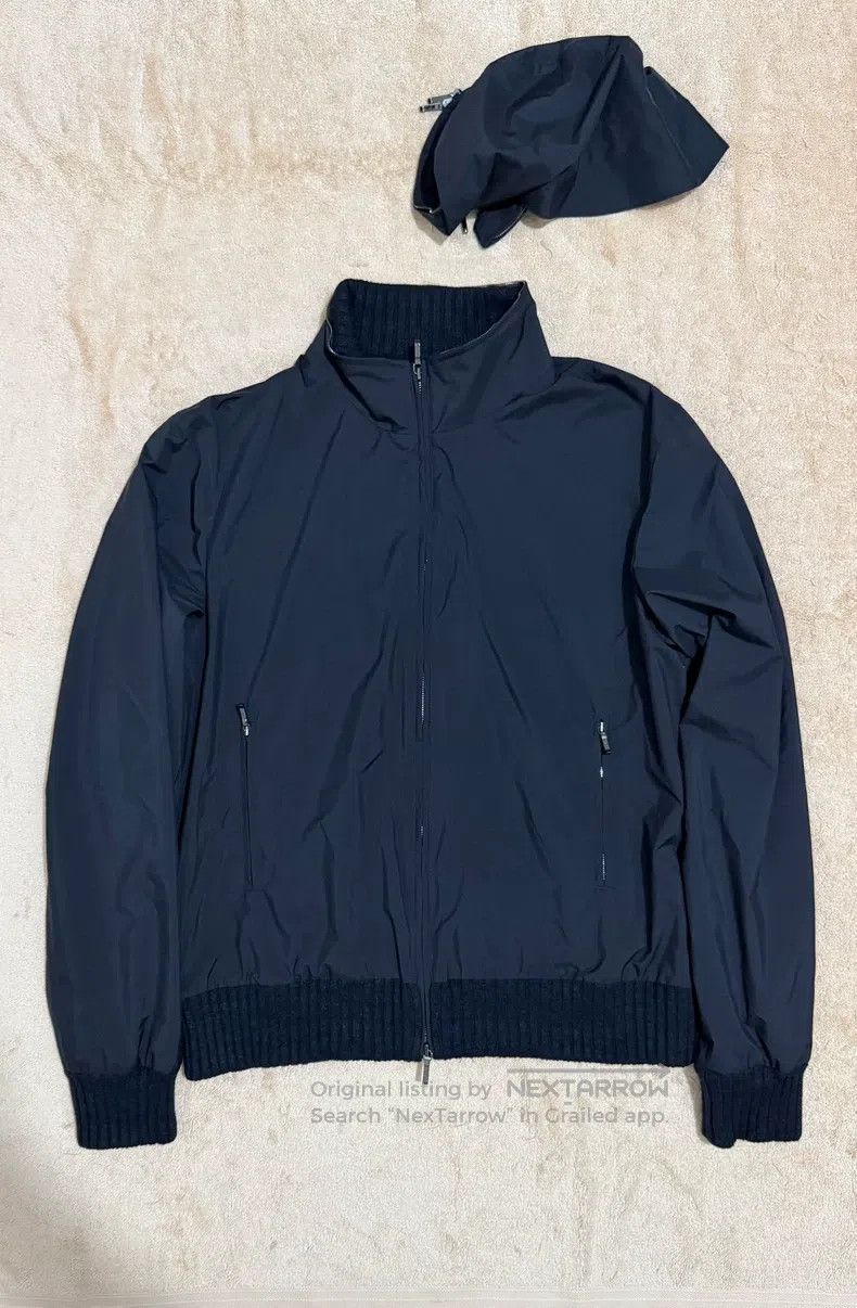 Loro Piana Loro Piana Bomber Jacket, Outer Shell Black Technical Fabr Size US M / EU 48-50 / 2 - 1 Thumbnail