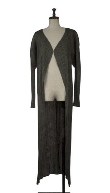 Pleats Please Issey Miyake Vintage Pleats Please Issey Miyake Buttonless Long Cardigan Size L / US 10 / IT 46 - 4 Thumbnail