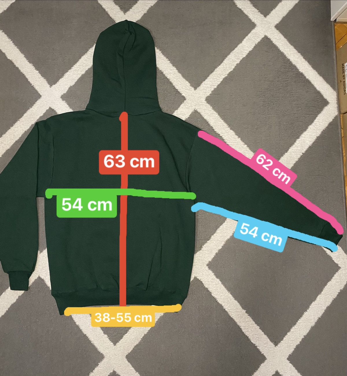 Jerzees × Vintage Vintage 00’s Y2K Jerzees basic bottle green Hoodie Size M / US 6-8 / IT 42-44 - 7 Thumbnail