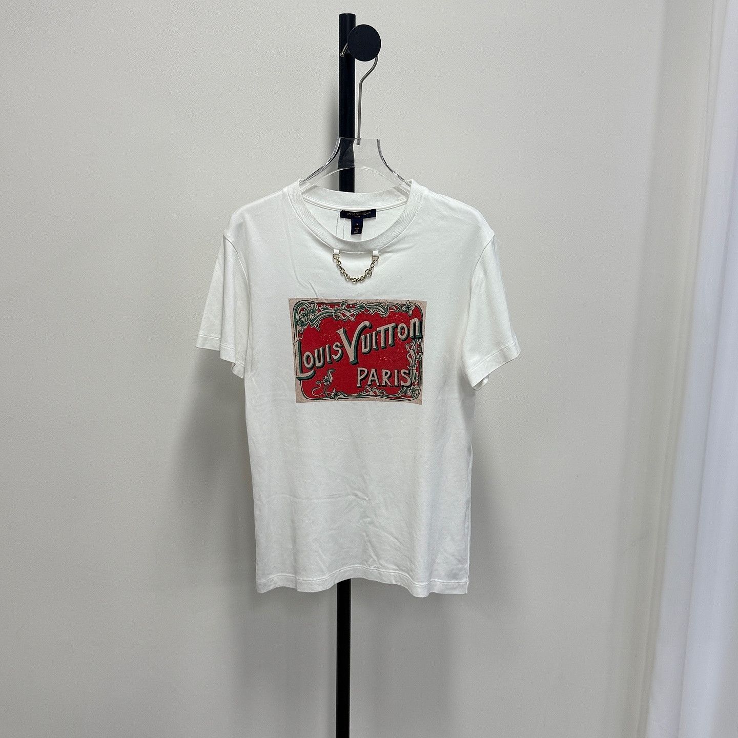 Louis Vuitton Louis Vuitton Chain Detail T-Shirt Size S Size S / US 4 / IT 40 - 1 Thumbnail