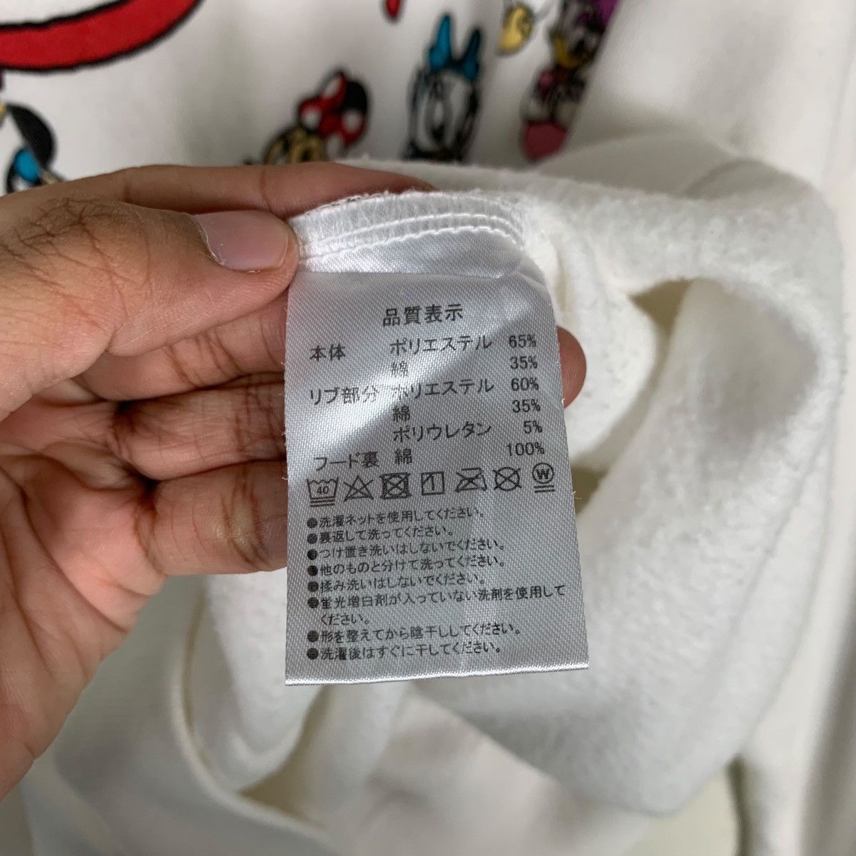 Disney Tokyo Disney Resort All Character Pullover Hoodie #1312-C59 Size US L / EU 52-54 / 3 - 15 Thumbnail