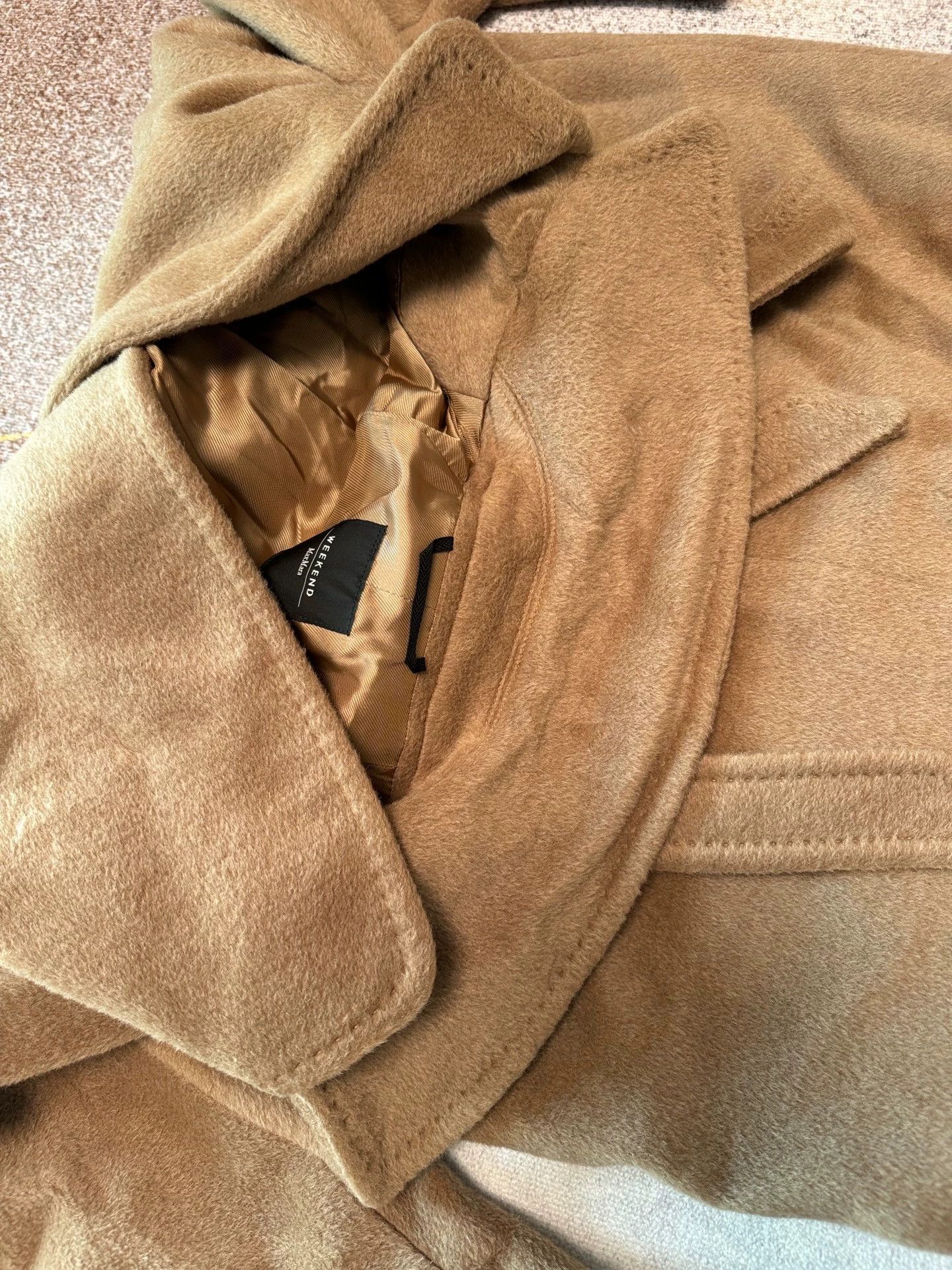 Weekend Max Mara Weekend MaxMara FW22 Tempera Camel Long Lapel Waist-tie Coat Size M / US 6-8 / IT 42-44 - 8 Thumbnail