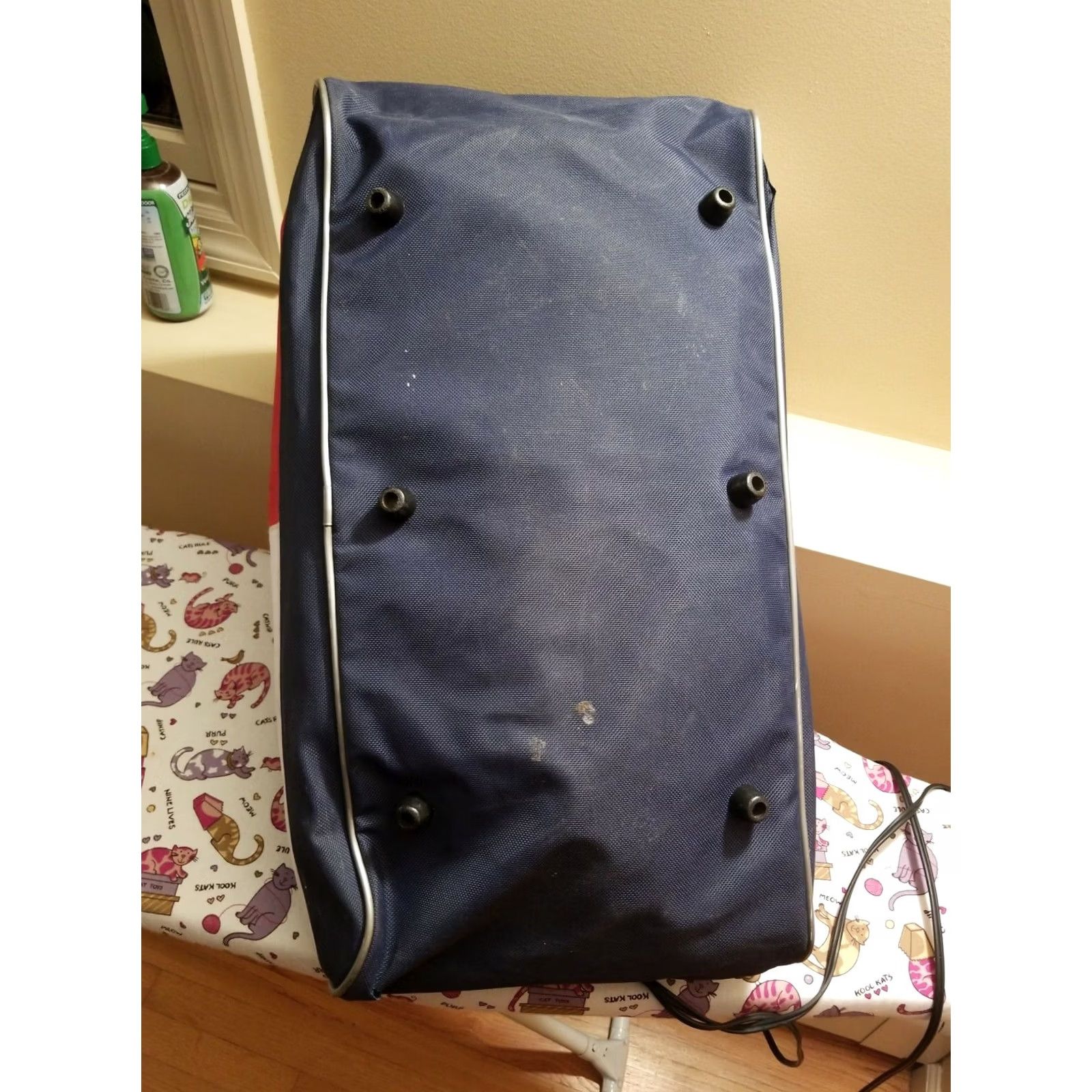Tommy Hilfiger VINTAGE Tommy Hilfiger Big Flag Spellout Gym Duffle Carry On Travel Bag Mens Blue Carry On Travel Bag Size ONE SIZE - 6 Thumbnail