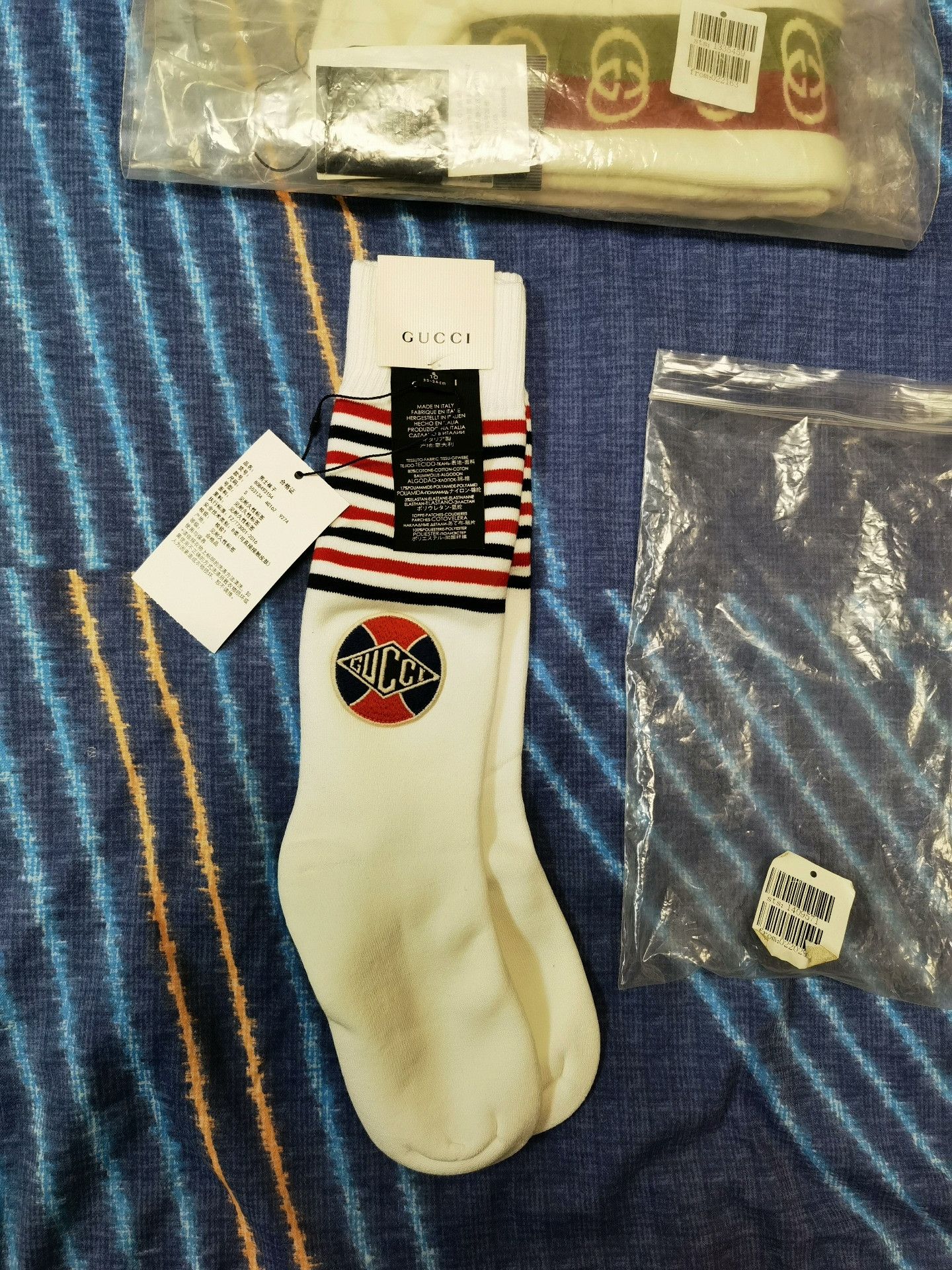Gucci Gucci Tennis Sport Long Socks Size ONE SIZE - 1 Thumbnail